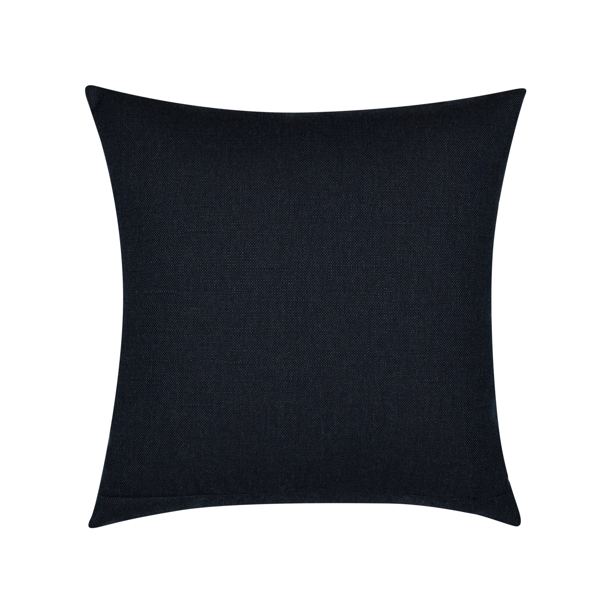 Back image of Modern design hand stitched pillow on slate blue ground in square size for stylish indoor and outdoor decor by Elaine Smith