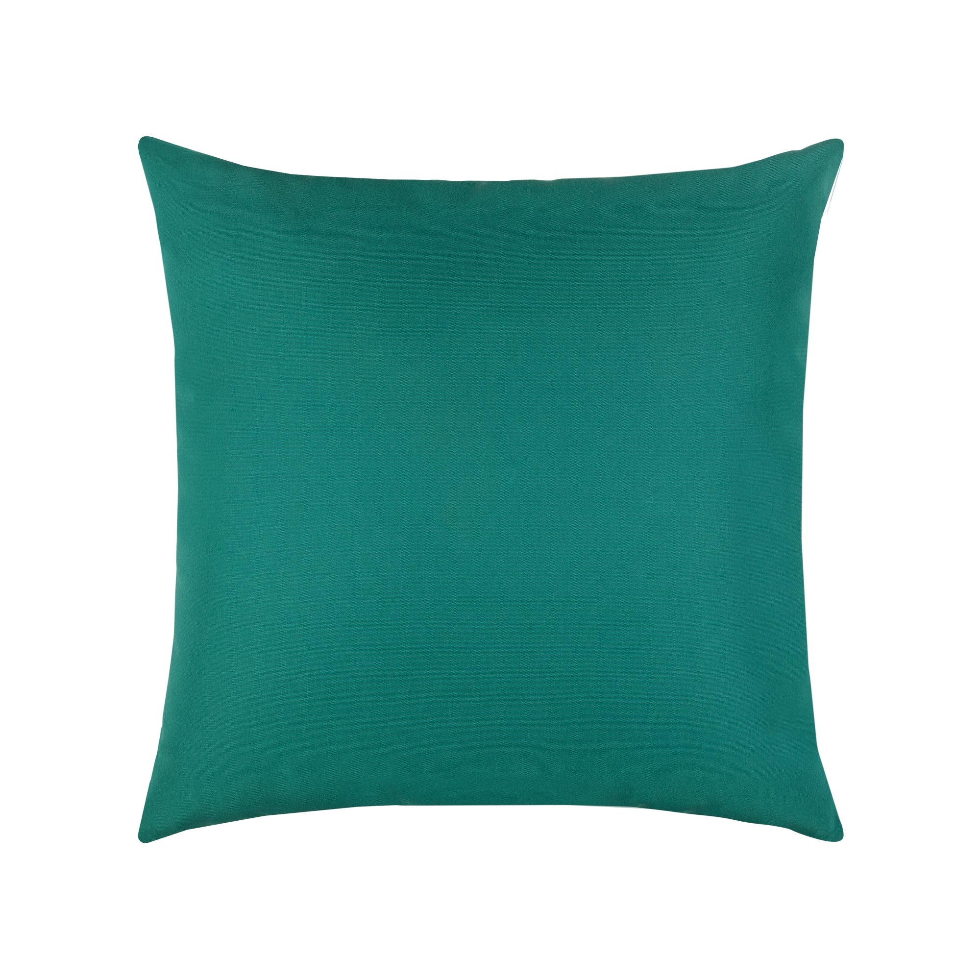 Back image of Green outdoor pillow with stripe pattern, square size for earthy outdoor accents by Elaine Smith
