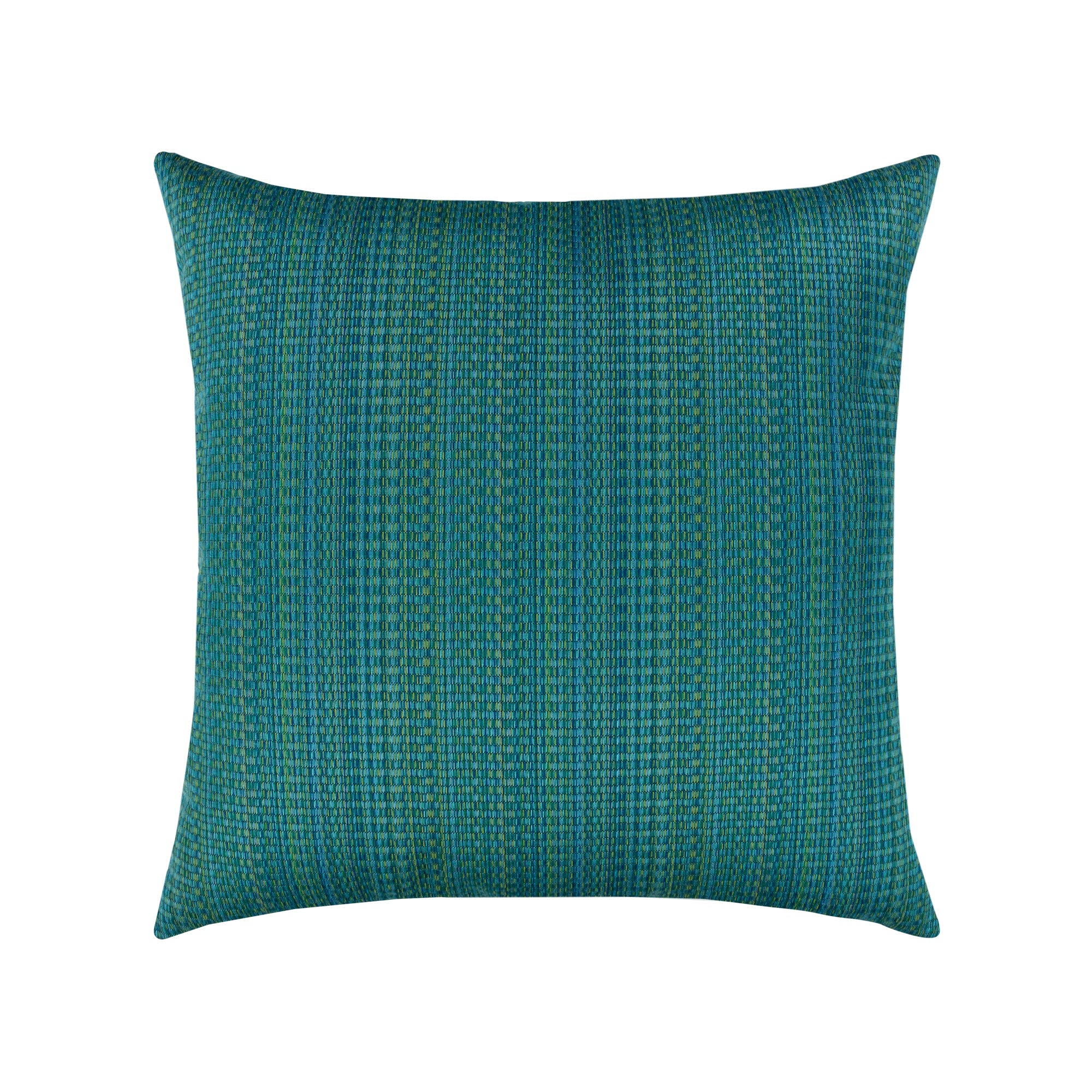 Pillow made from Eden Texture – outdoor-safe woven fabric by Elaine Smith, ideal for high-end commercial and residential applications.