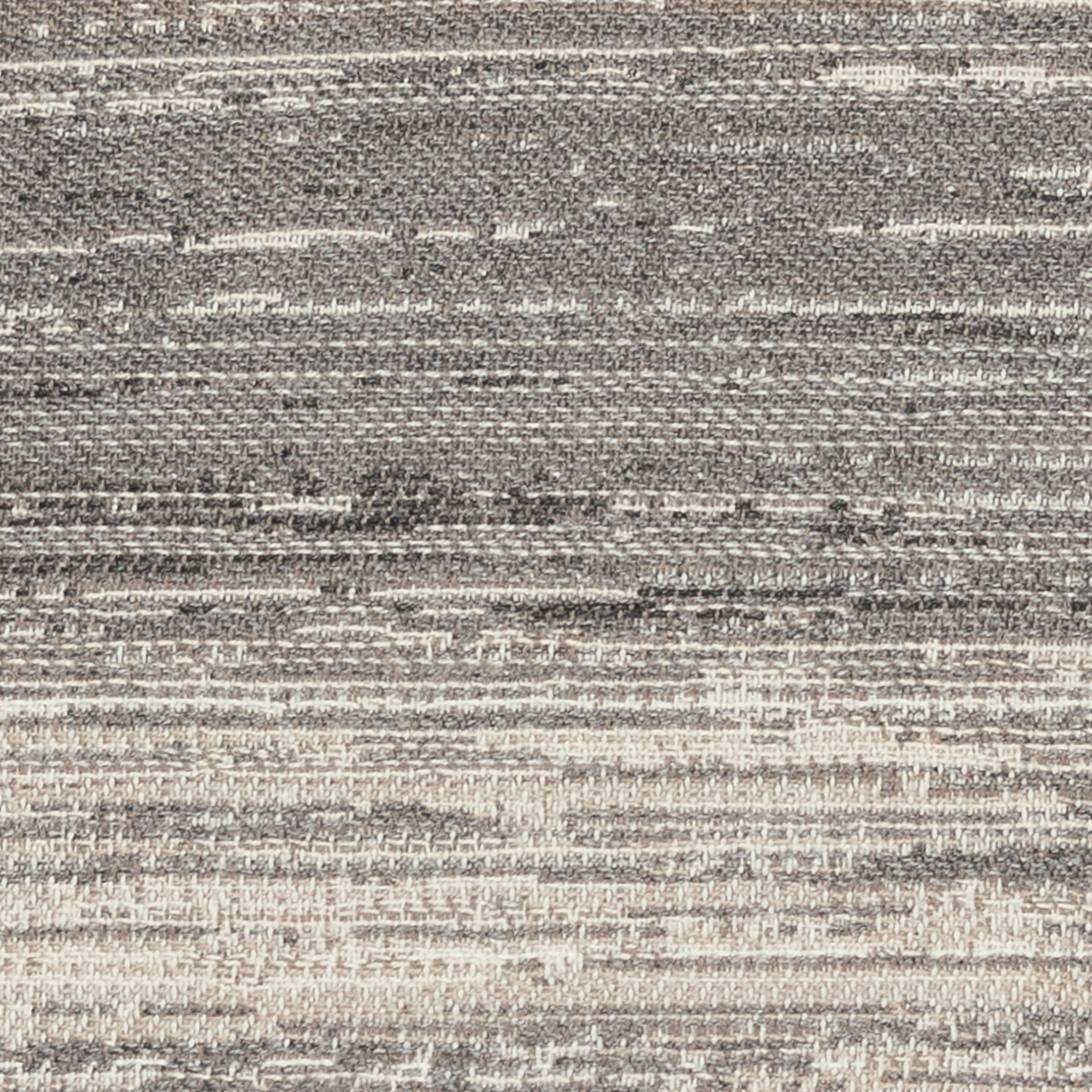 Detail image of Gray and brown striped pillow in square size for contemporary indoor and outdoor decor by Elaine Smith