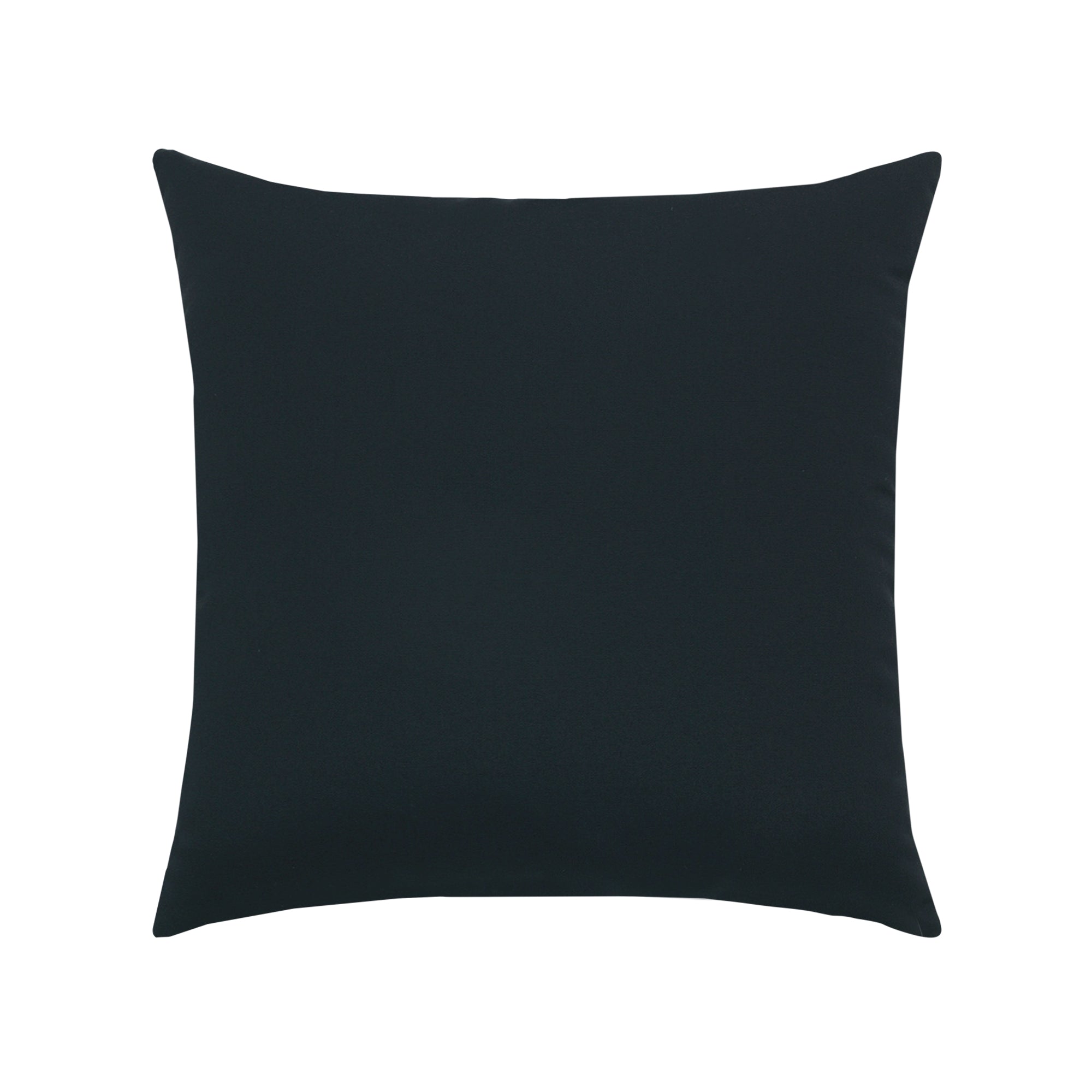 Pillow made from Canvas Black – outdoor-safe woven fabric by Elaine Smith, ideal for high-end commercial and residential applications.