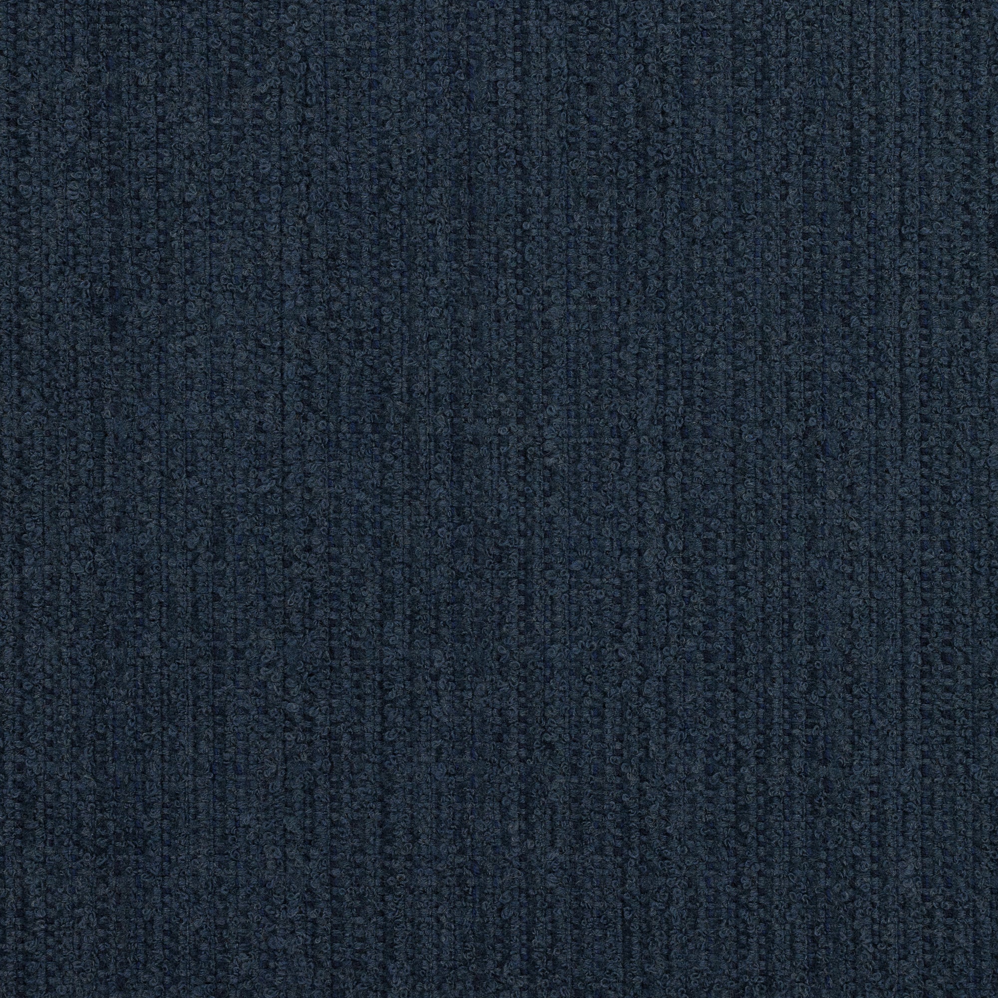 Detail image of Solid indigo outdoor safe performance fabric with plush woven finish - Deluxe Indigo by Elaine Smith
