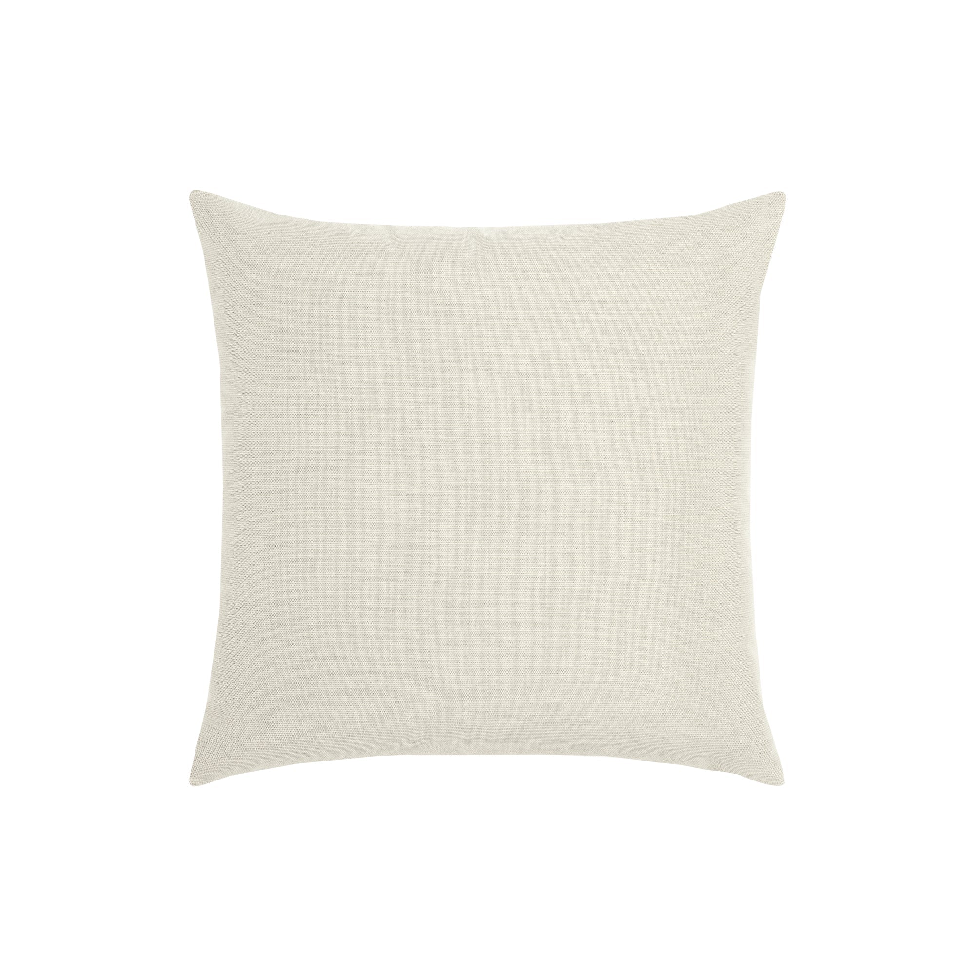 Ivory solid pillow square size for stylish indoor and outdoor decor by Elaine Smith