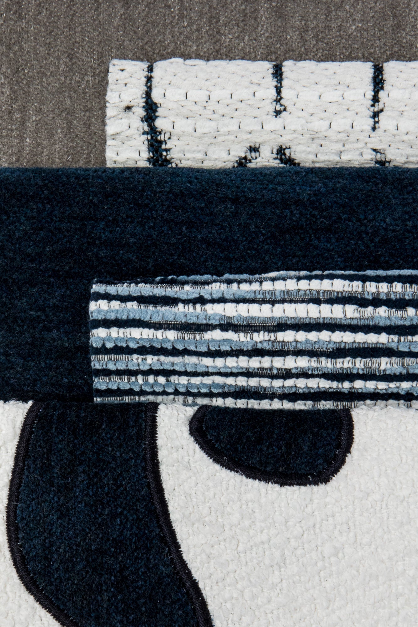 Coordinating fabrics to Snow-white boucle outdoor safe woven fabric with soft texture