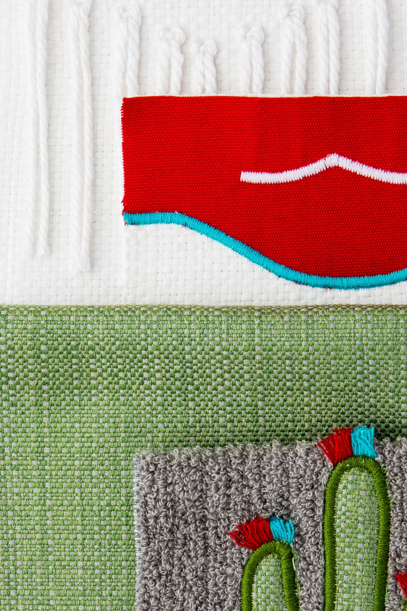 Coordinating fabrics to Vivid red outdoor safe canvas fabric with bold solid finish