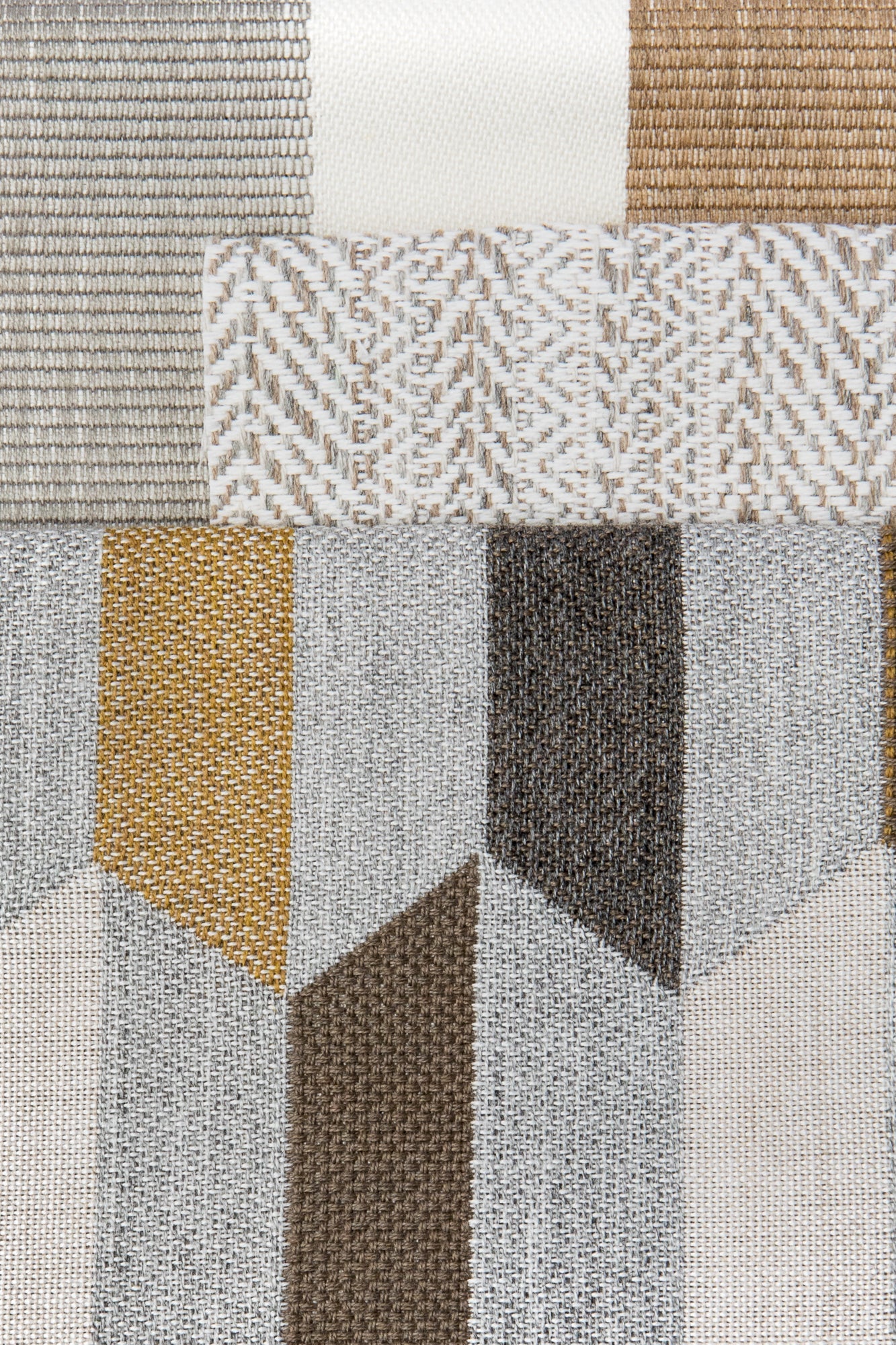 Coordinating fabrics to Dune Stripe – outdoor-safe woven fabric by Elaine Smith, ideal for high-end commercial and residential applications.