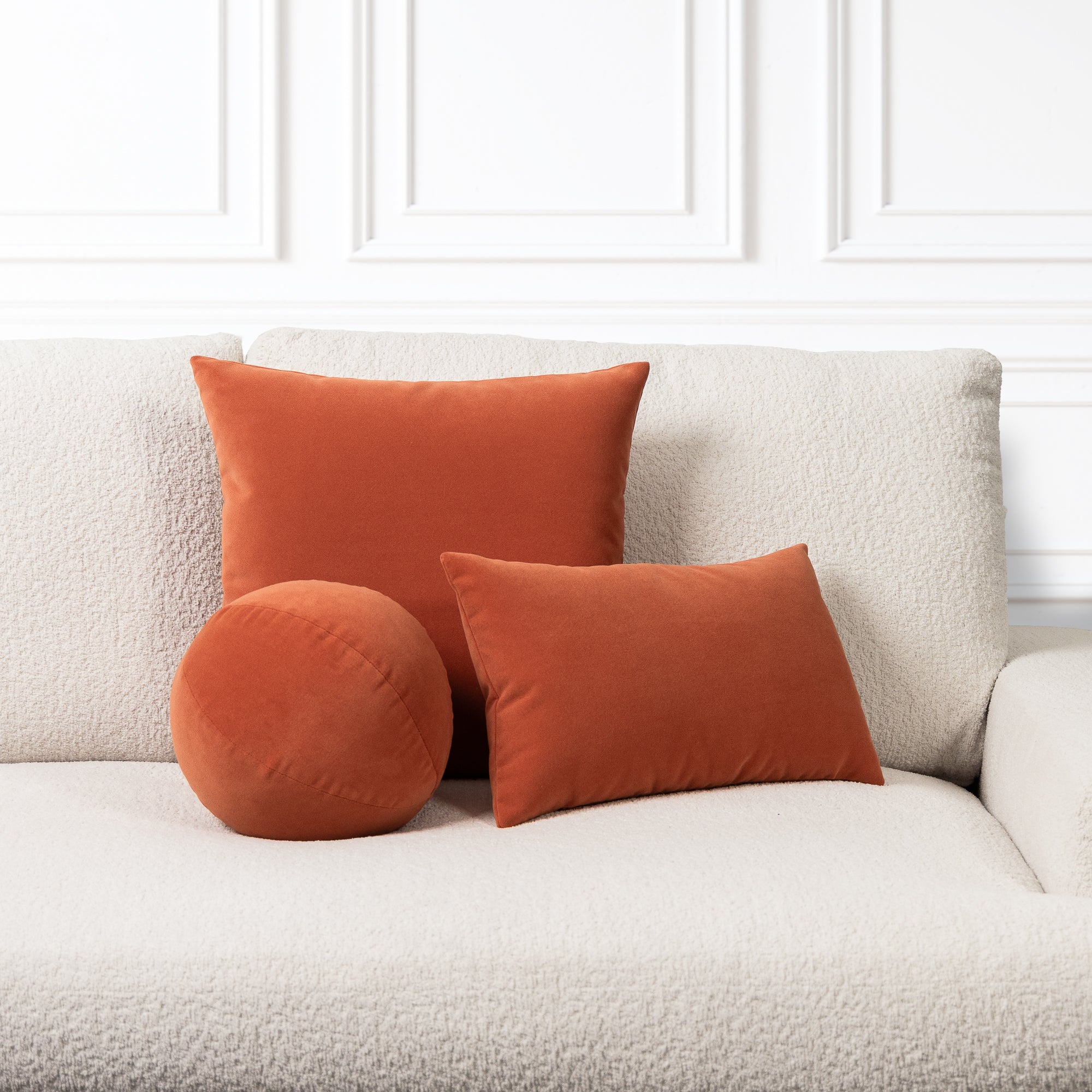 Lush Velvet Papaya Orb | 12" Round