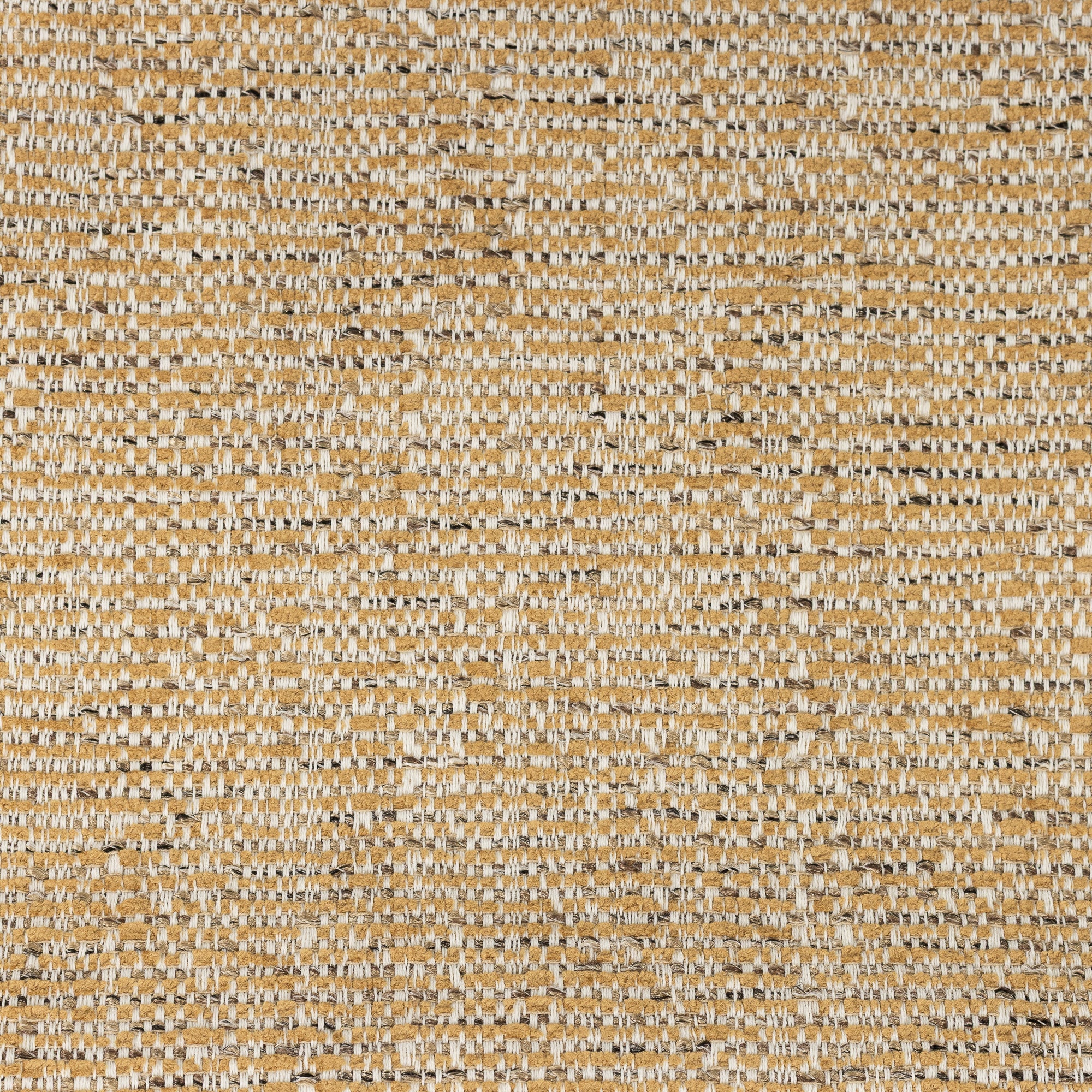 Detail image of Warm golden-toned woven outdoor safe fabric with rich texture – Golden Hour by Elaine Smith