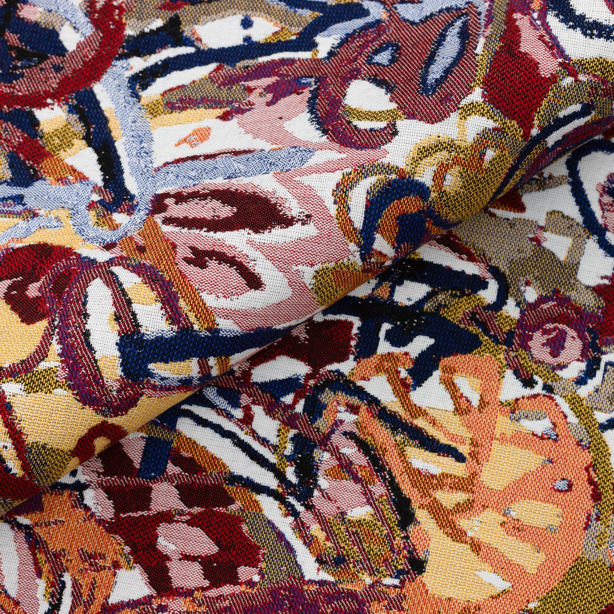 Detail image of Graffiti – outdoor-safe woven fabric by Elaine Smith, ideal for high-end commercial and residential applications.