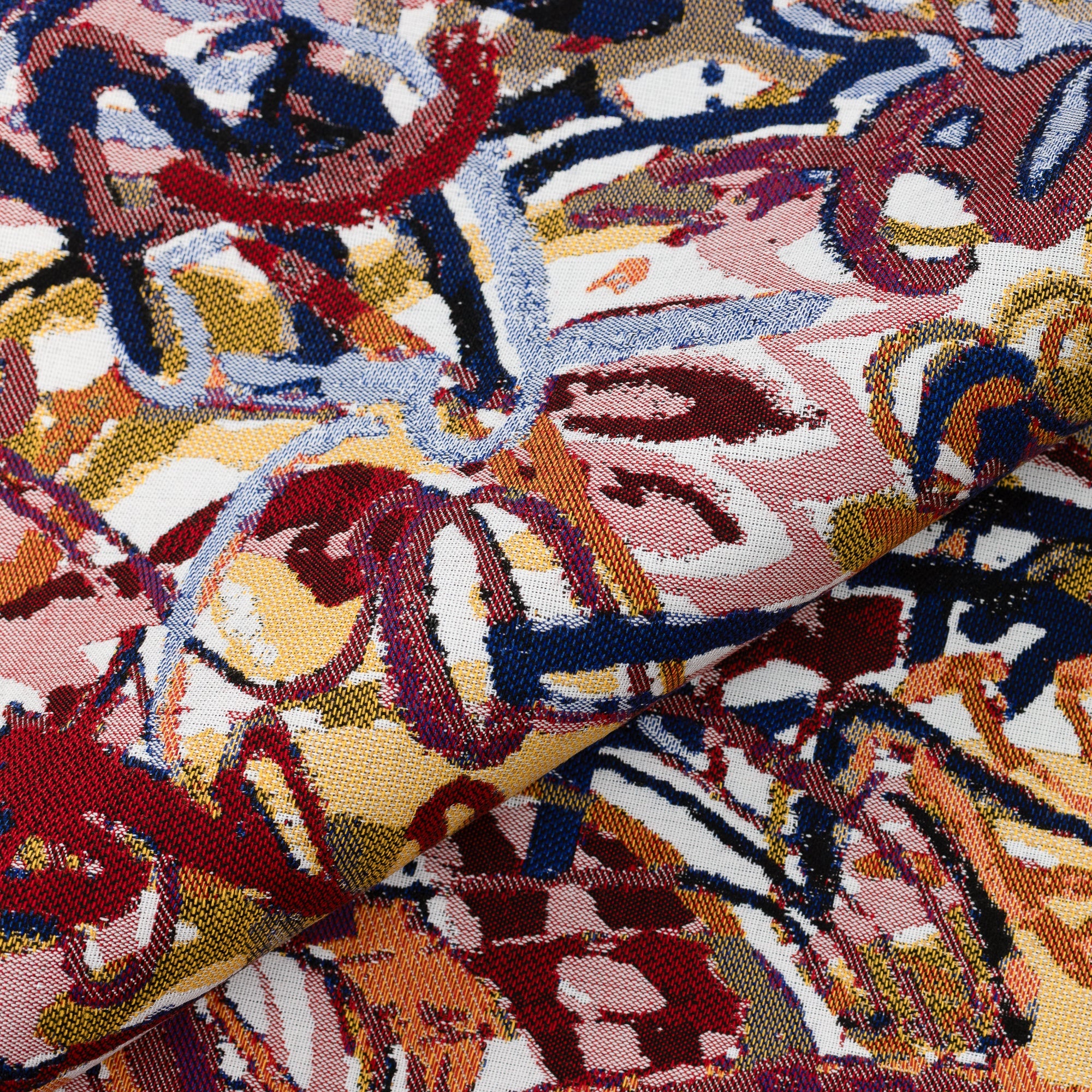 Close shot texture image of Graffiti – outdoor-safe woven fabric by Elaine Smith, ideal for high-end commercial and residential applications.