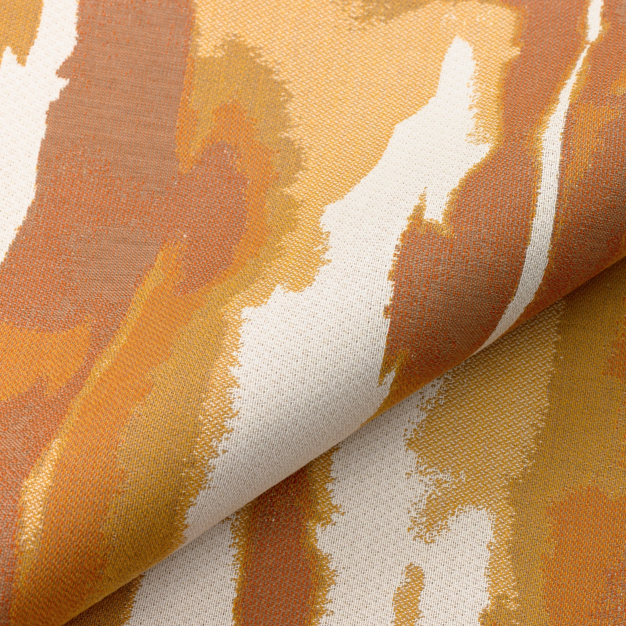 Close shot texture image of Impression Sunrise – outdoor-safe woven fabric by Elaine Smith, ideal for high-end commercial and residential applications.