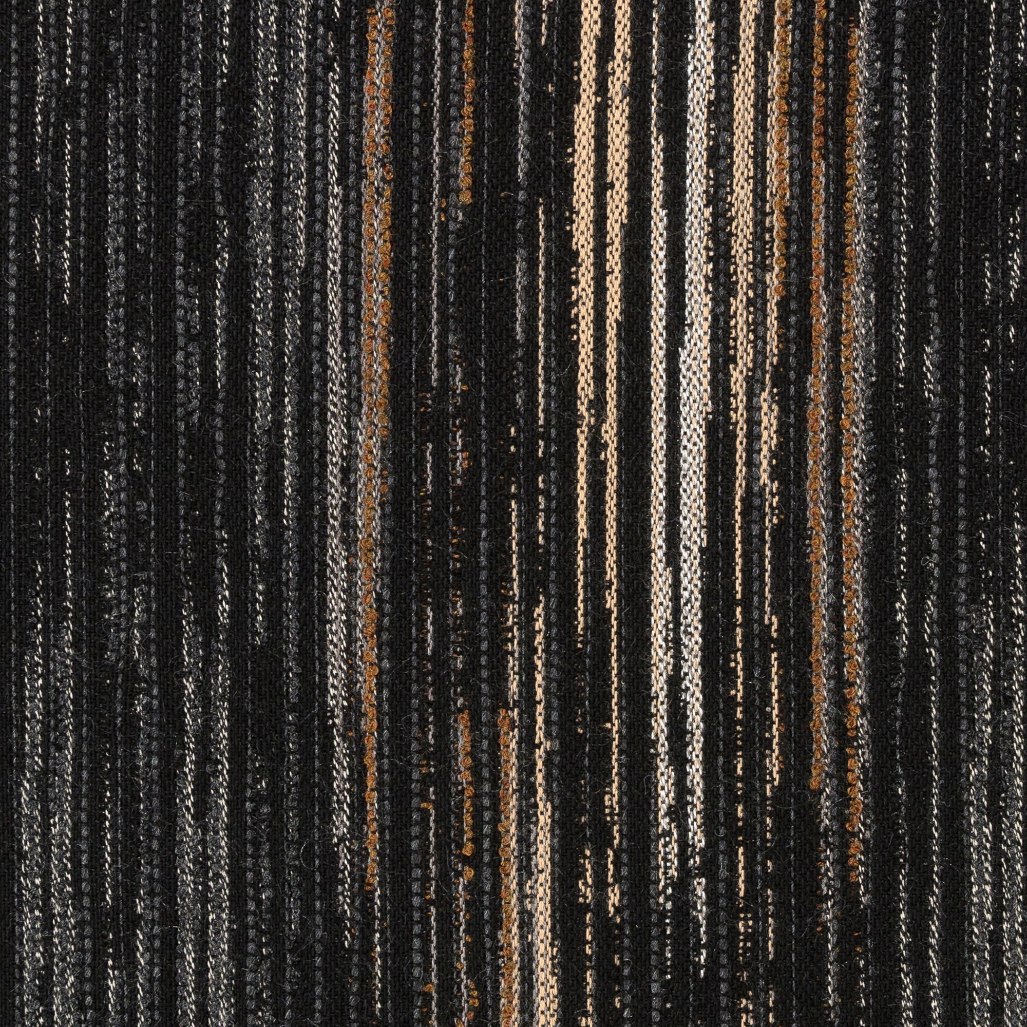 Detail image of Harvest tone outdoor-safe fabric with dynamic brushstroke design – Ingenuity Harvest by Elaine Smith