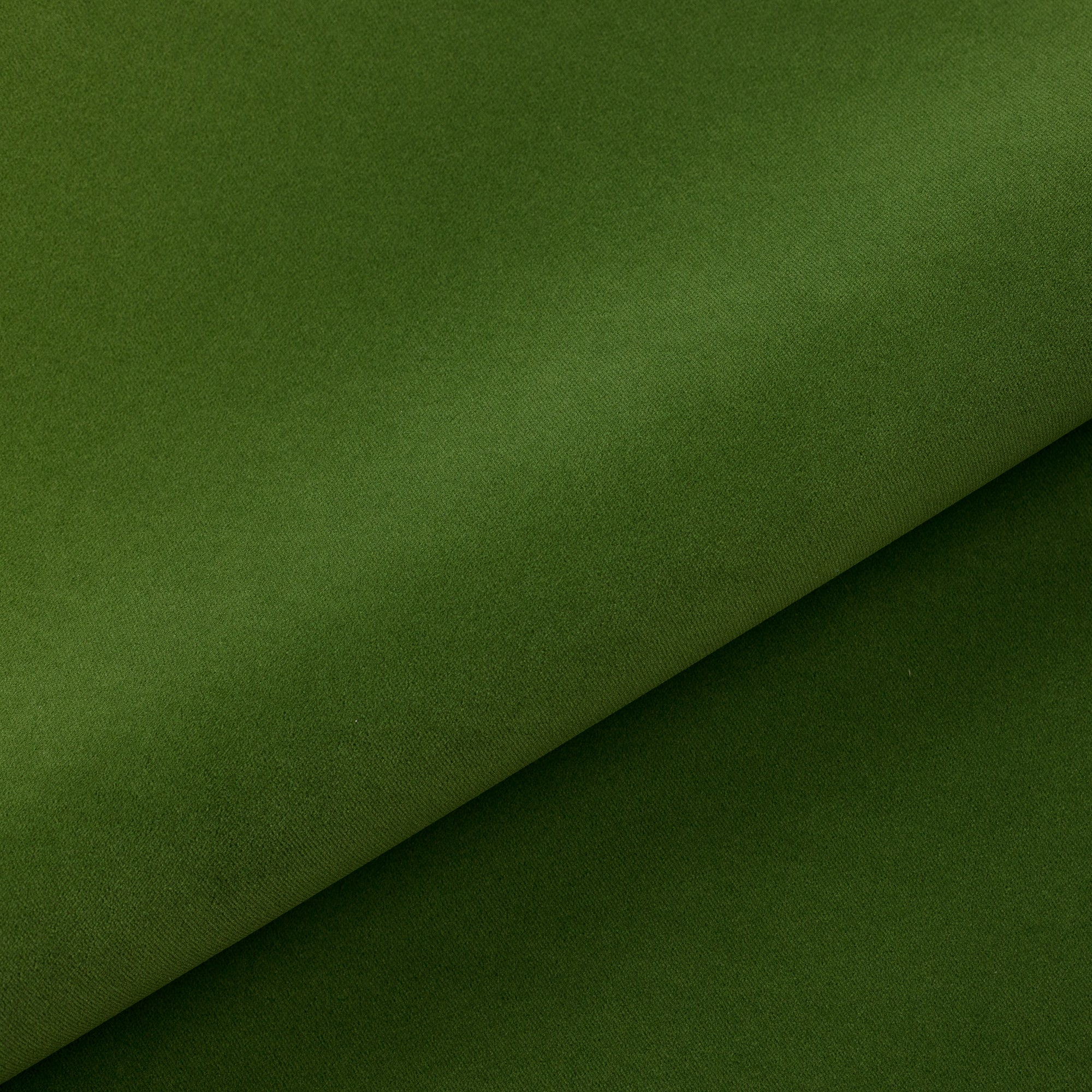 Close shot texture image of Rich ivy green velvet outdoor safe fabric
