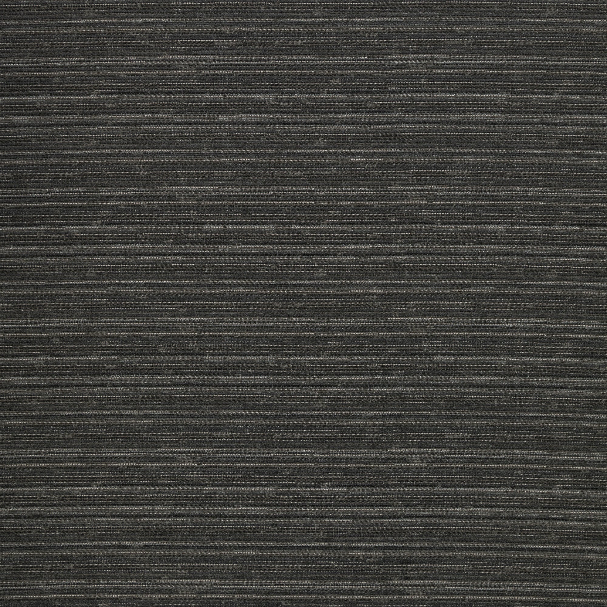 Elegant stripe outdoor safe chenille woven fabric in charcoal tones-full fabric repeat image