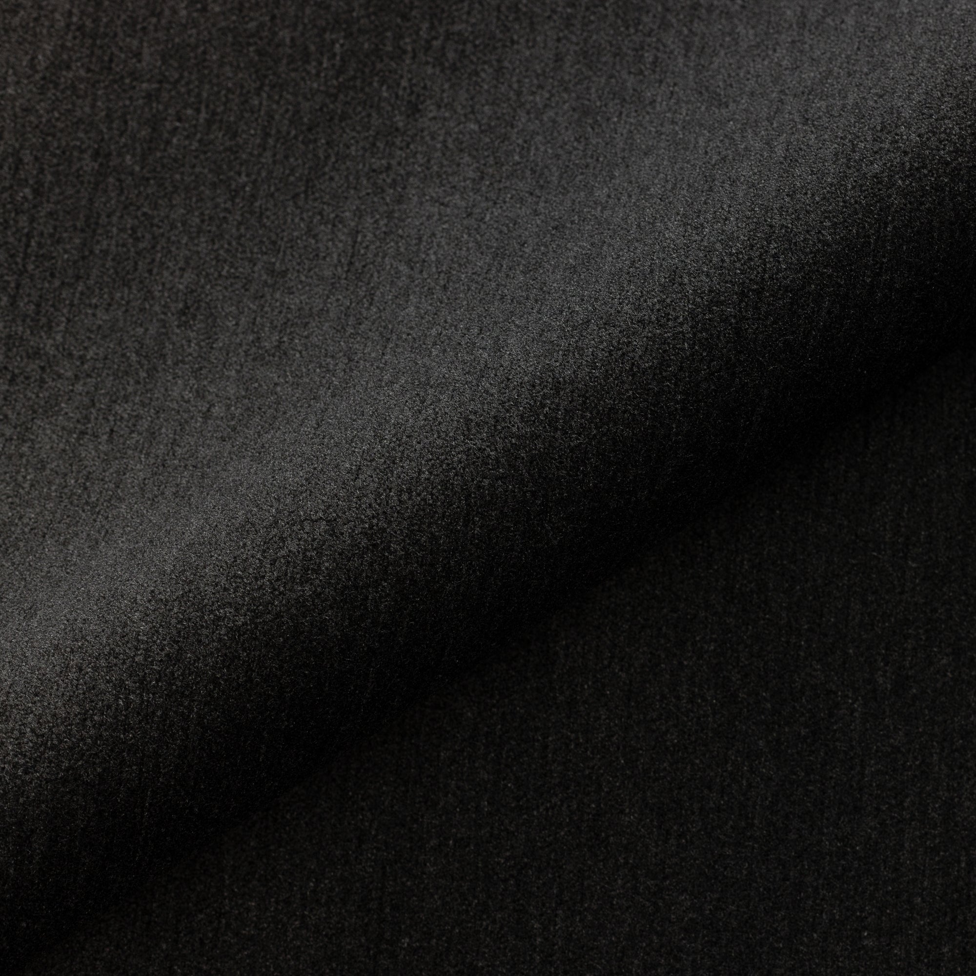 Close shot texture image of Deep charcoal luxury velour fabric for outdoor safe use