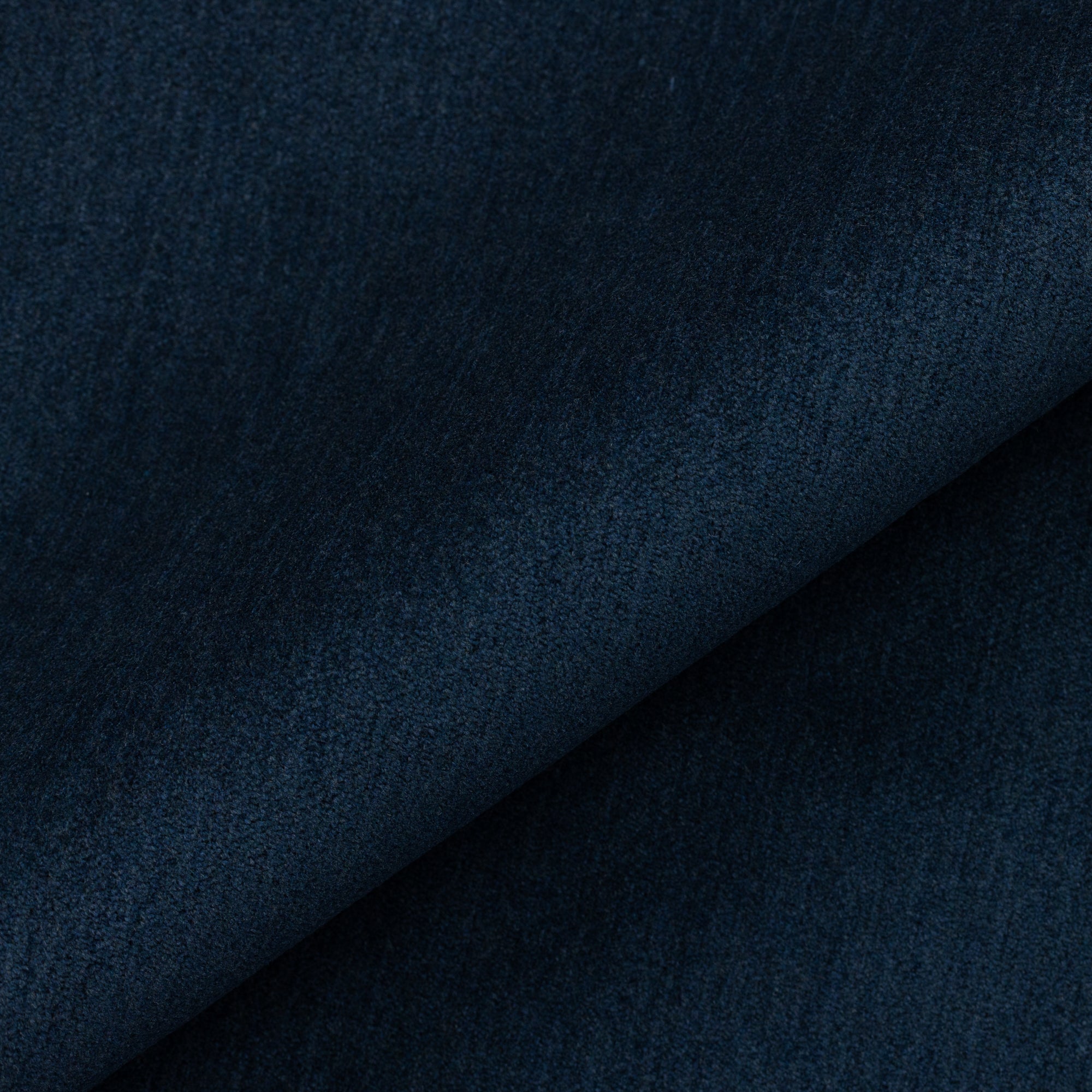 Close shot texture image of Rich indigo luxury velour outdoor safe fabric