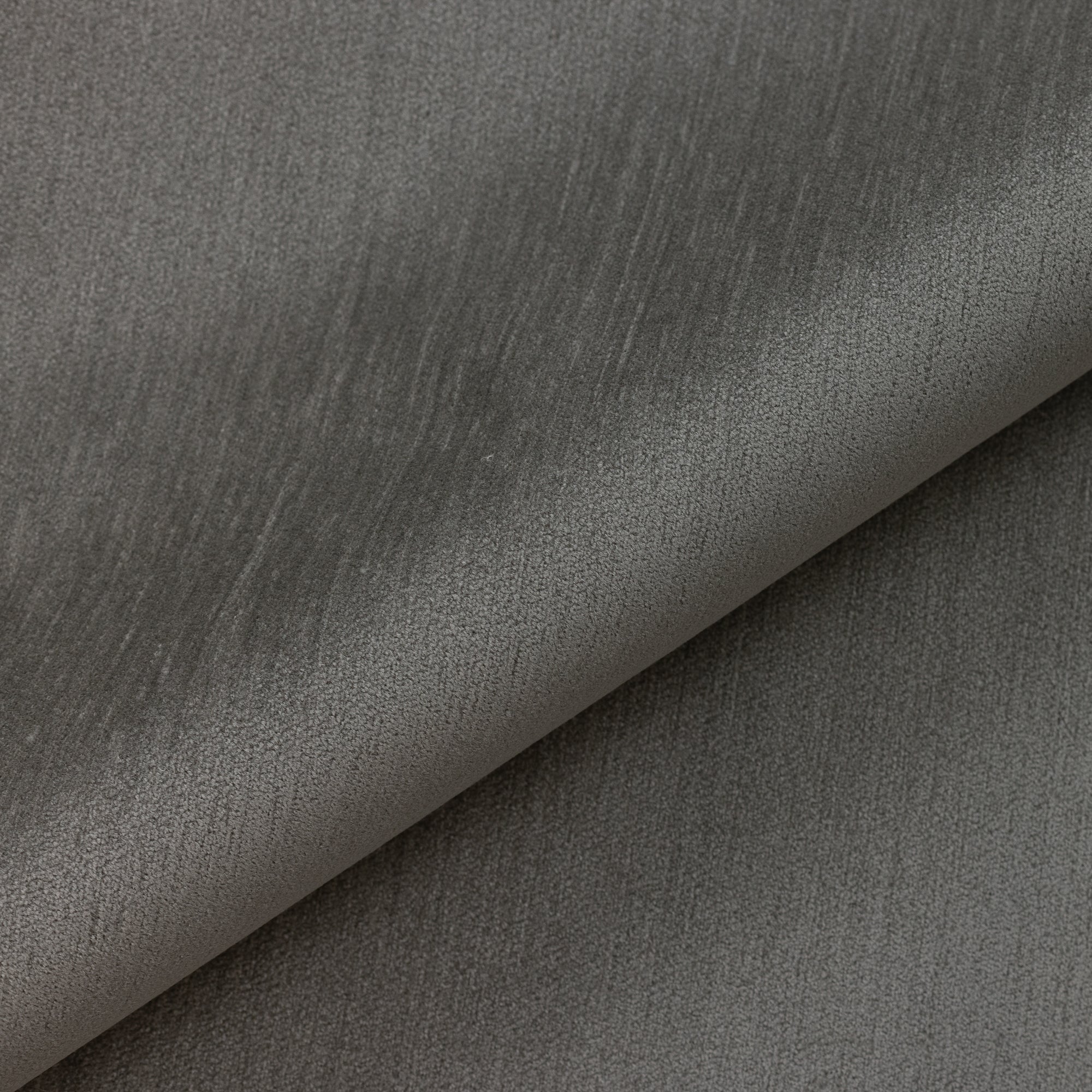 Close shot texture image of Soft pewter gray outdoor-safe velour-textured fabric - Luxe Velour Pewter by Elaine Smith