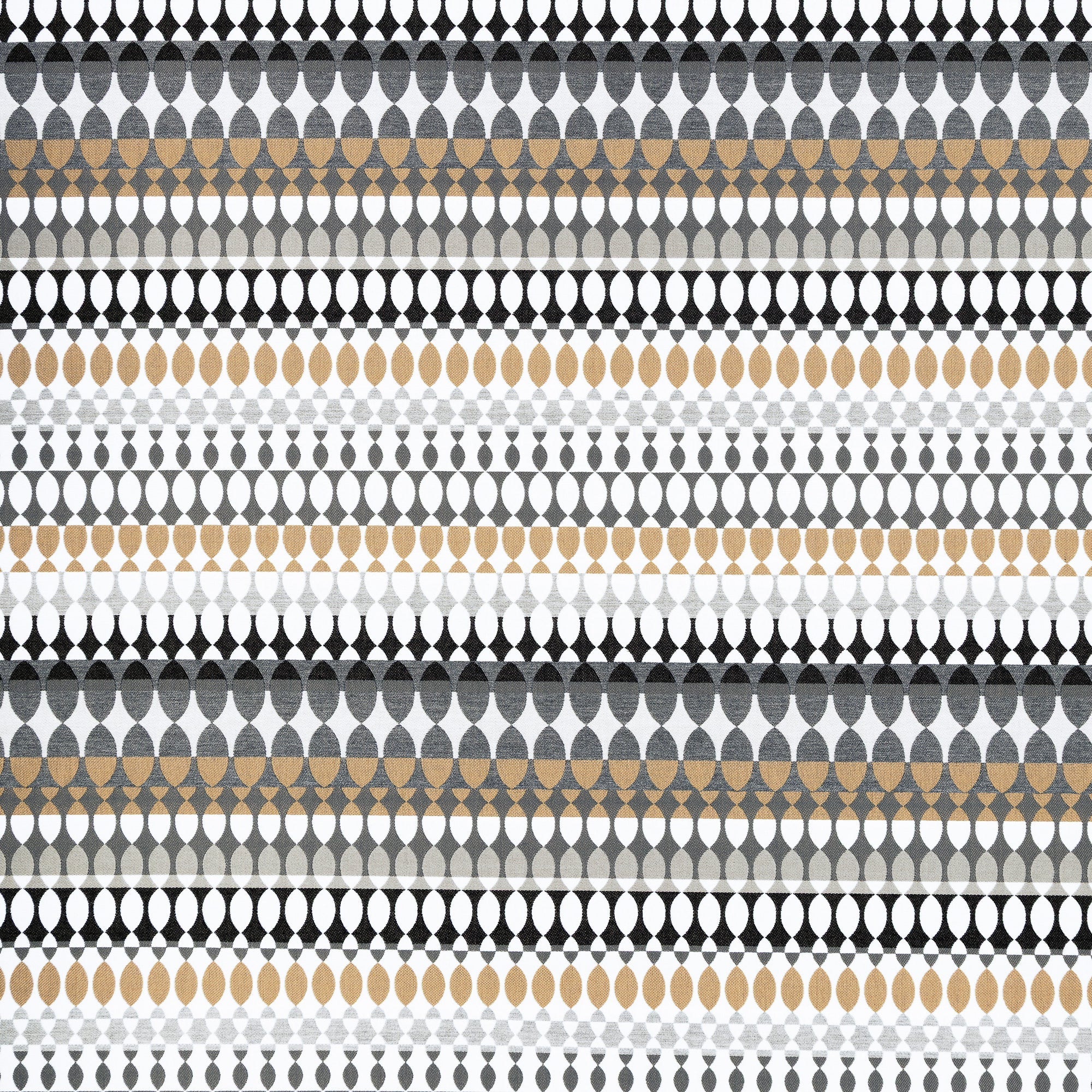 Modern Oval Dune – outdoor-safe woven fabric by Elaine Smith, ideal for high-end commercial and residential applications.-full fabric repeat image