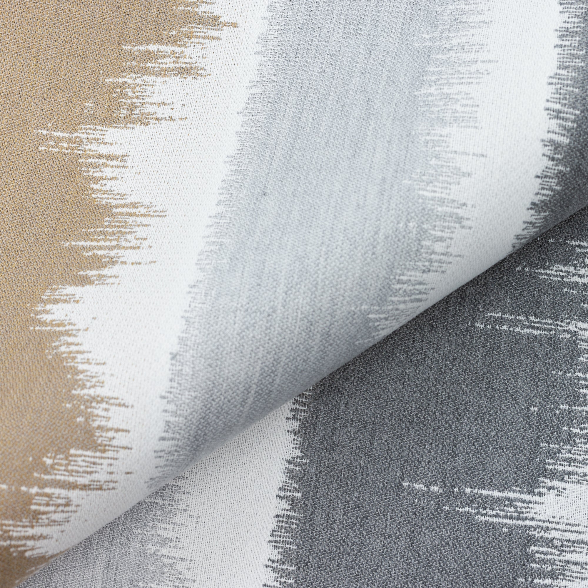 Close shot texture image of Murmur Camel – outdoor-safe woven fabric by Elaine Smith, ideal for high-end commercial and residential applications.