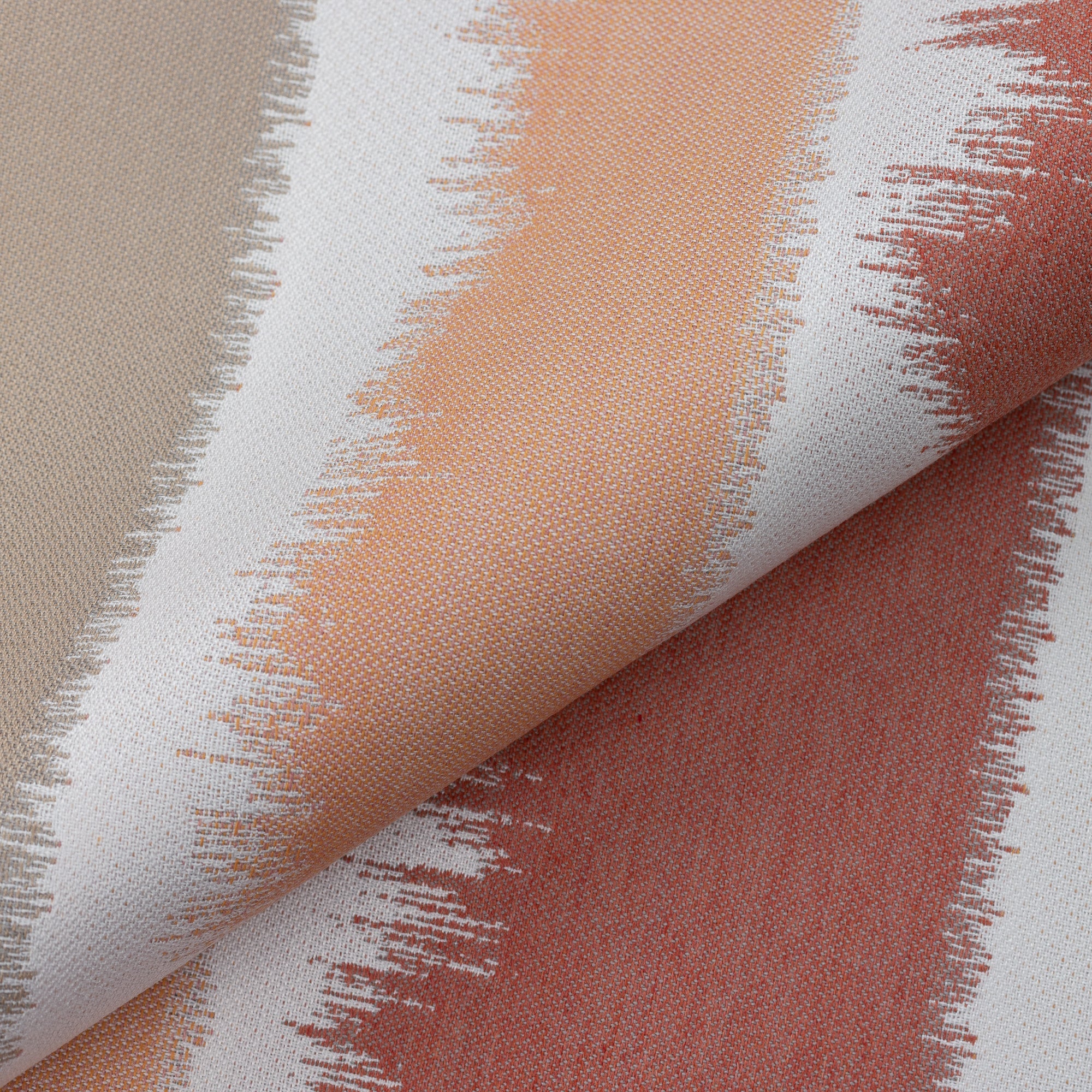 Close shot texture image of Murmur Clay – outdoor-safe woven fabric by Elaine Smith, ideal for high-end commercial and residential applications.