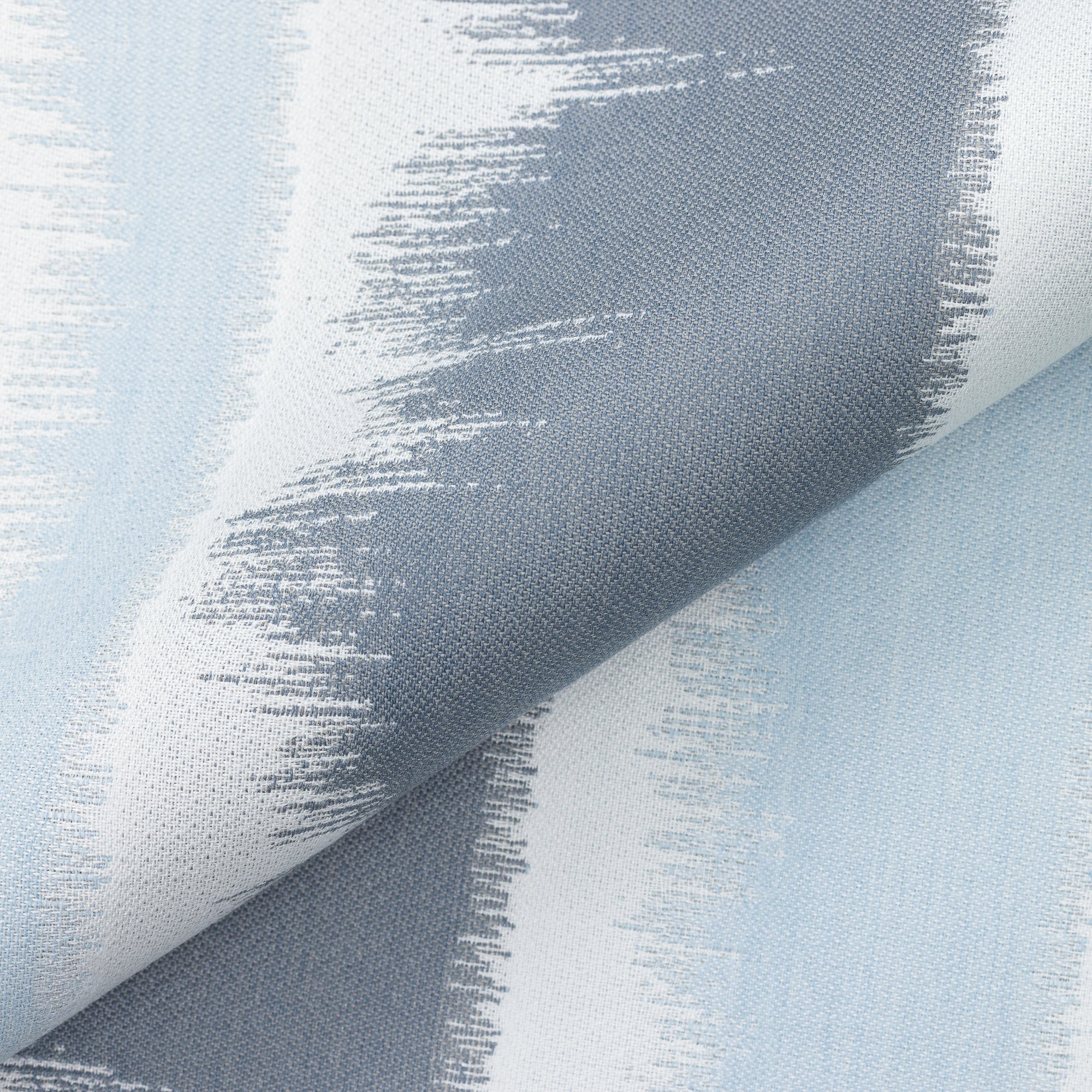 Close shot texture image of Murmur Surf – outdoor-safe woven fabric by Elaine Smith, ideal for high-end commercial and residential applications.