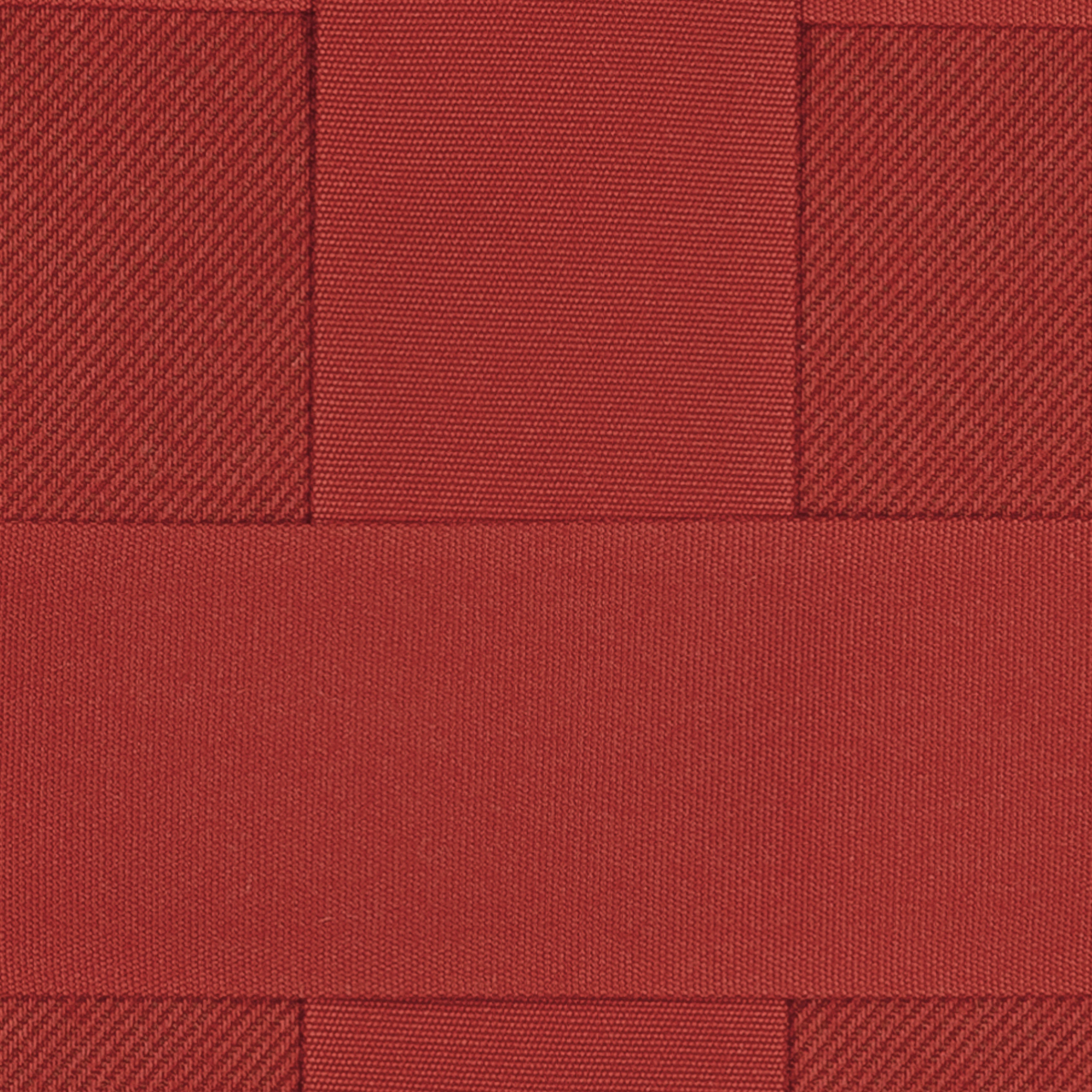 Detail image of Brick red outdoor pillow for vibrant patio decor by Elaine Smith