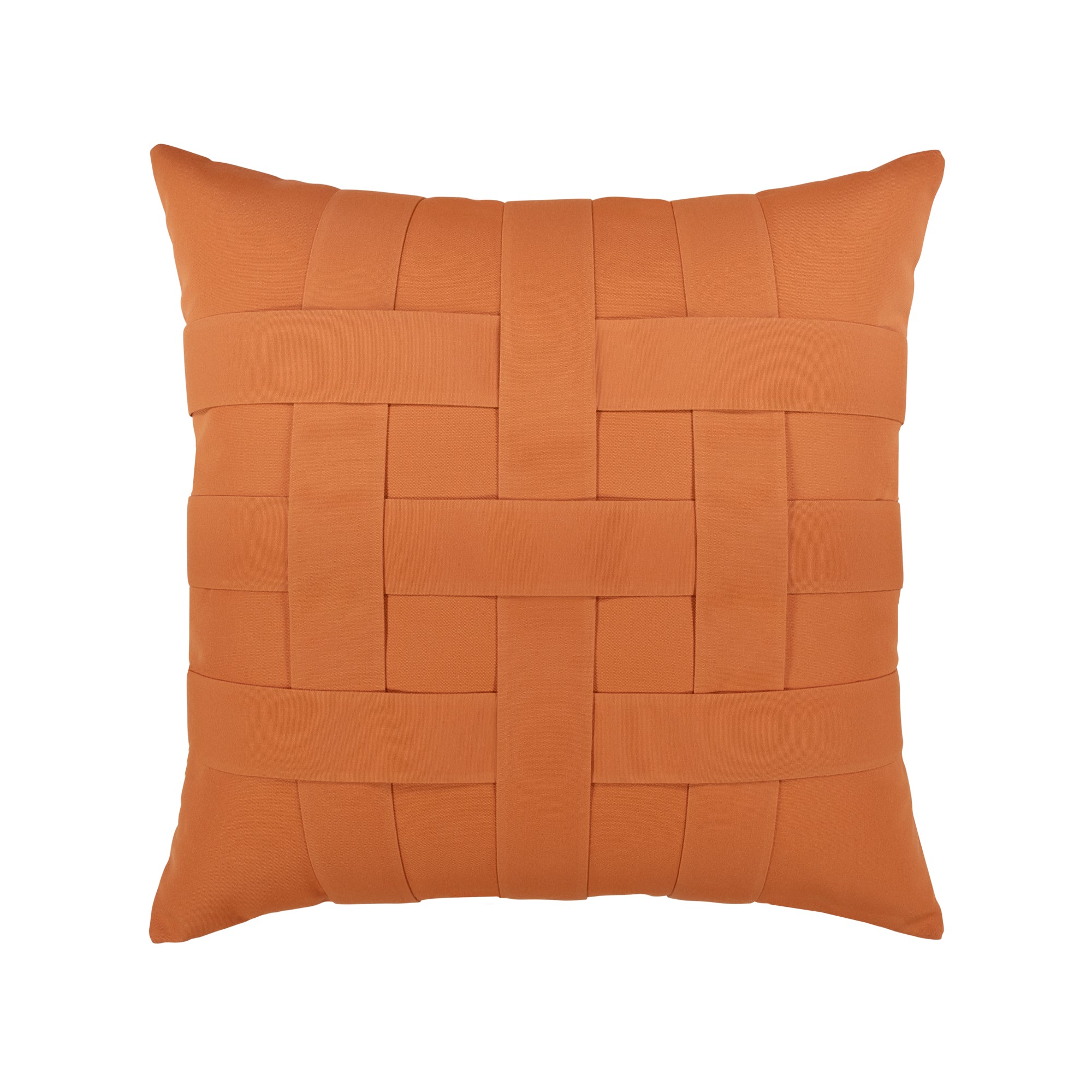 Pillow made from Canvas Tuscan – outdoor-safe woven fabric by Elaine Smith, ideal for high-end commercial and residential applications.