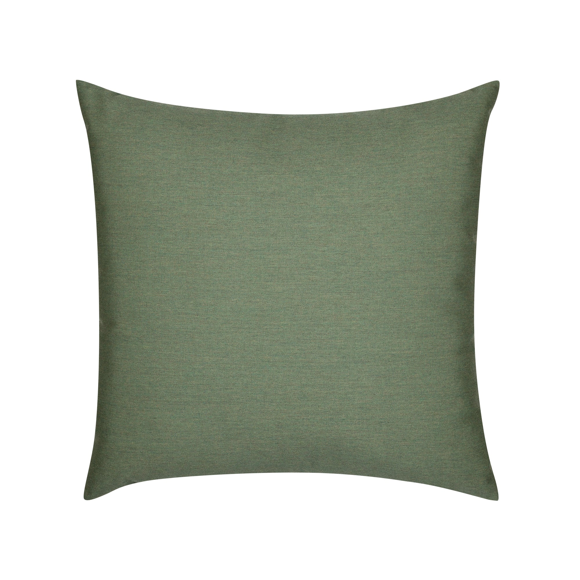 Back image of Deep green outdoor pillow for natural outdoor aesthetics by Elaine Smith