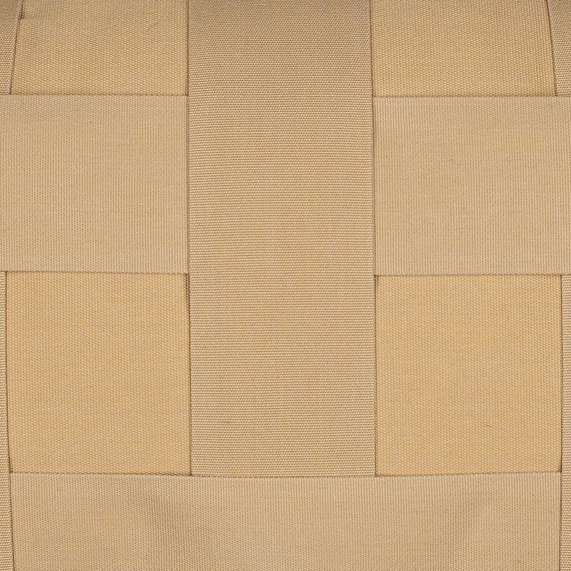 Detail image of Basketweave styled pillow in golden wheat fabric for outdoor