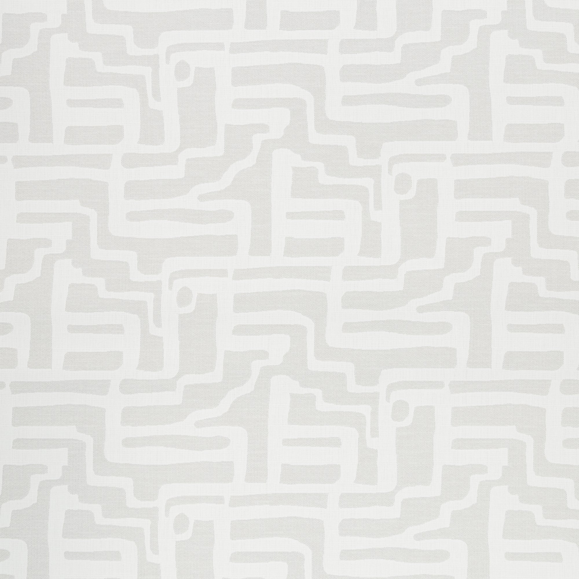 Outdoor safe performance fabric with tonal abstract pattern in alabaster white - Noble Alabaster by Elaine Smith-full fabric repeat image