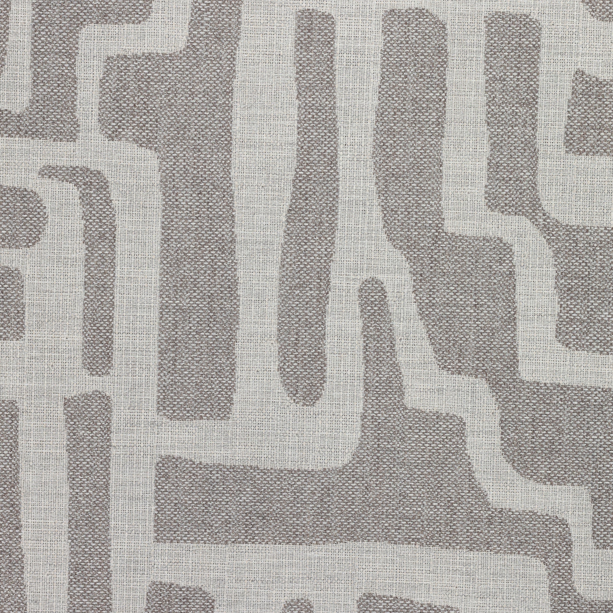 Detail image of Pewter gray abstract linear outdoor safe woven fabric