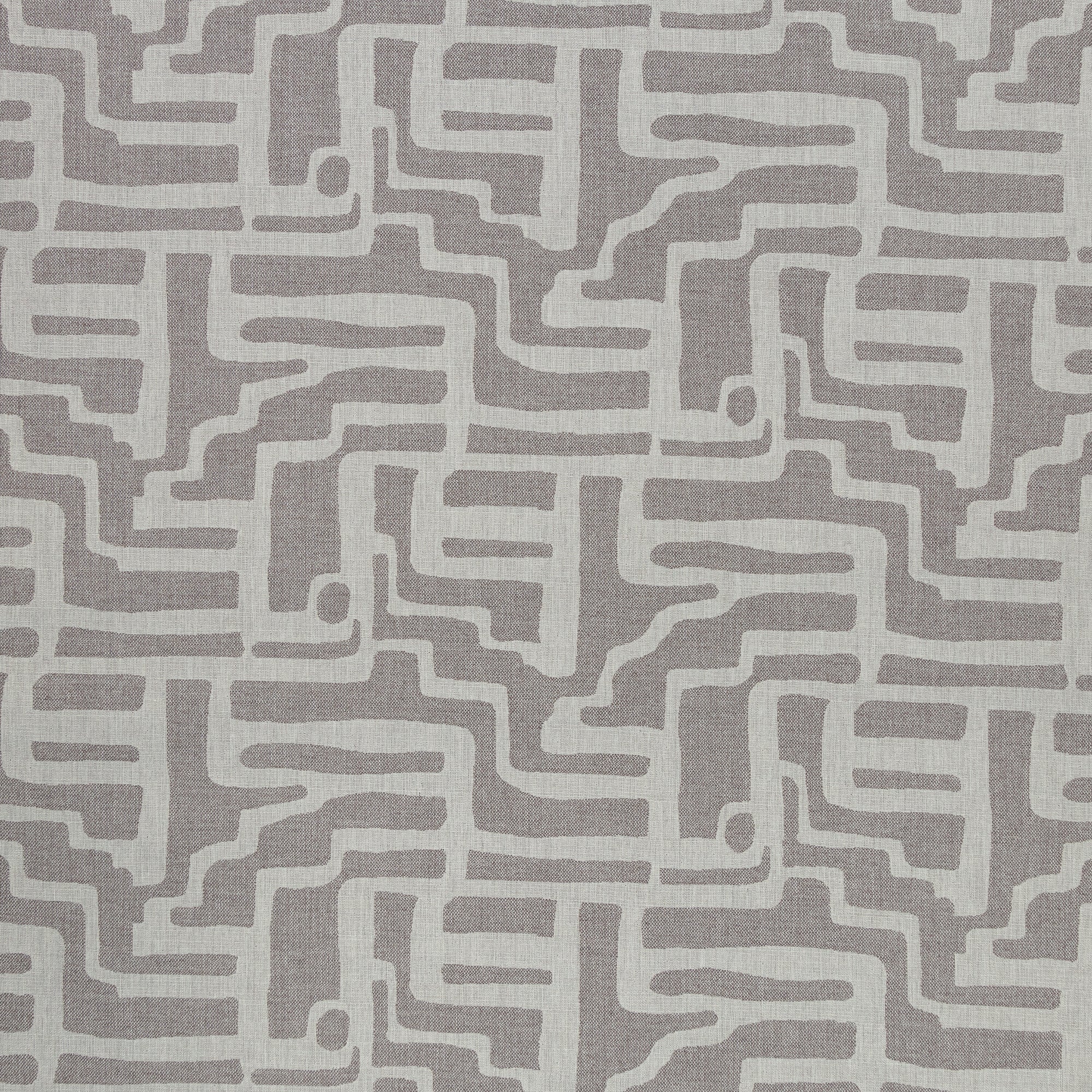 Pewter gray abstract linear outdoor safe woven fabric-full fabric repeat image
