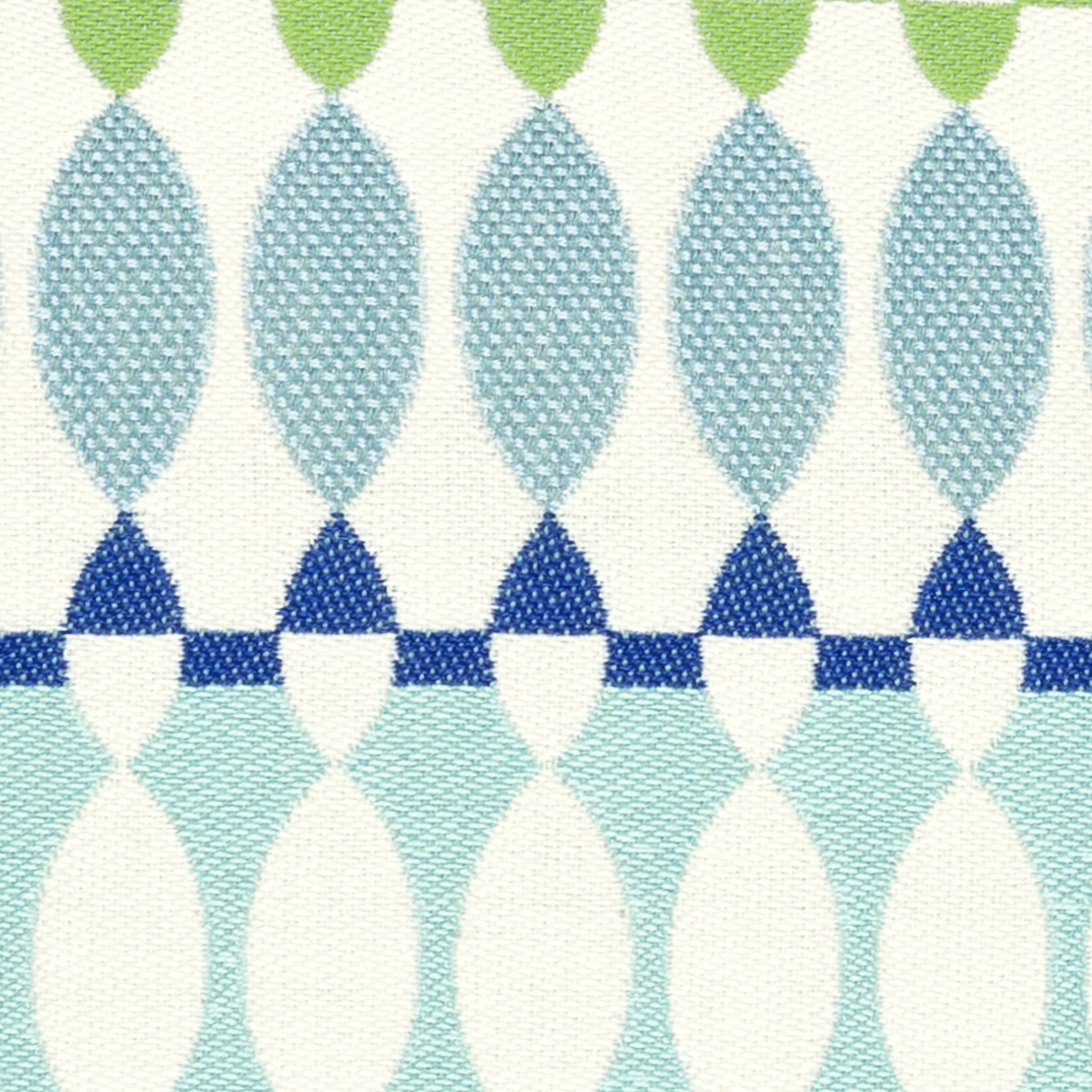 Detail image of Striped multicolor outdoor pillow lumbar size for transitional indoor and outdoor decor