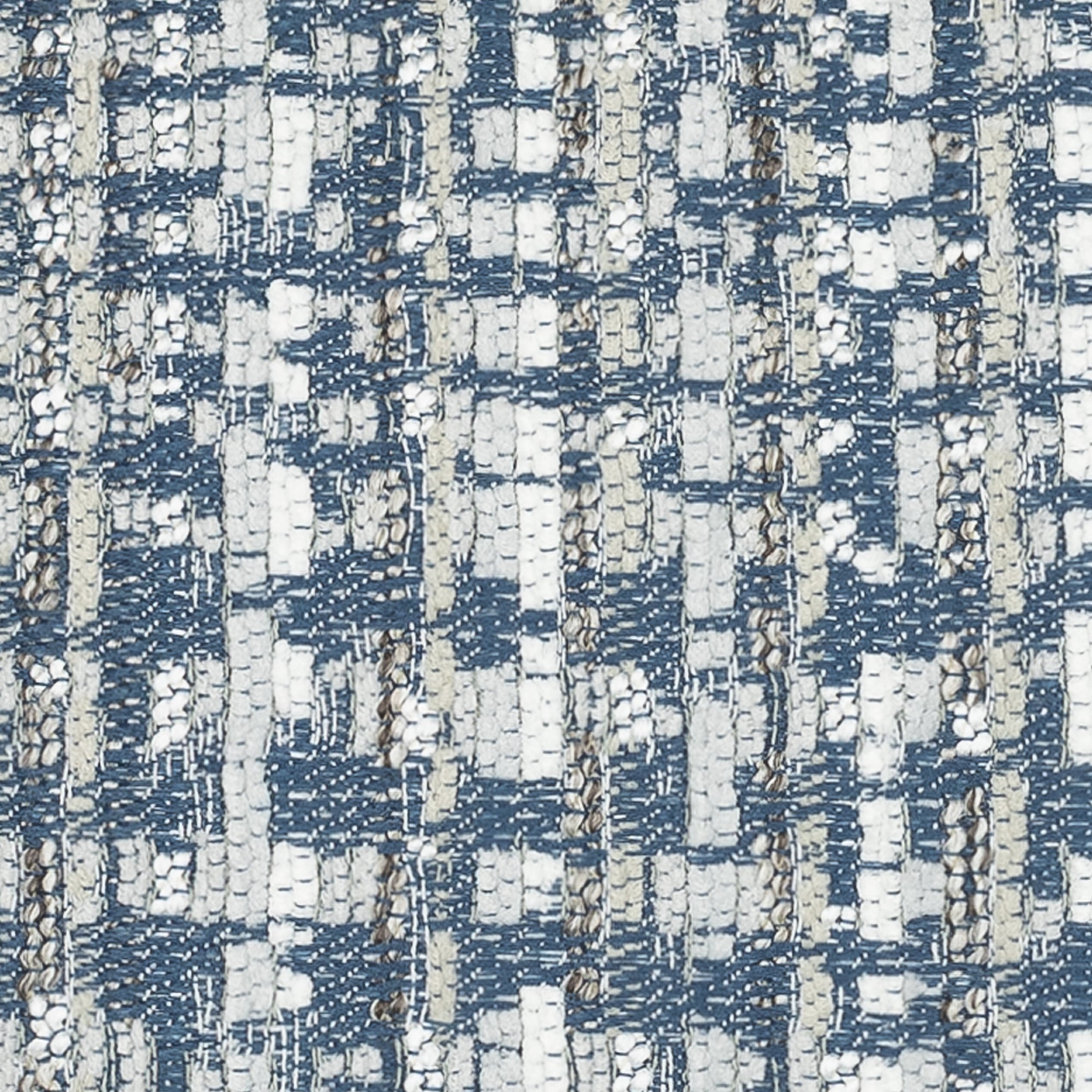 Swatch image of Navy textured outdoor pillow with subtle weave, lumbar size for sophisticated outdoor seating