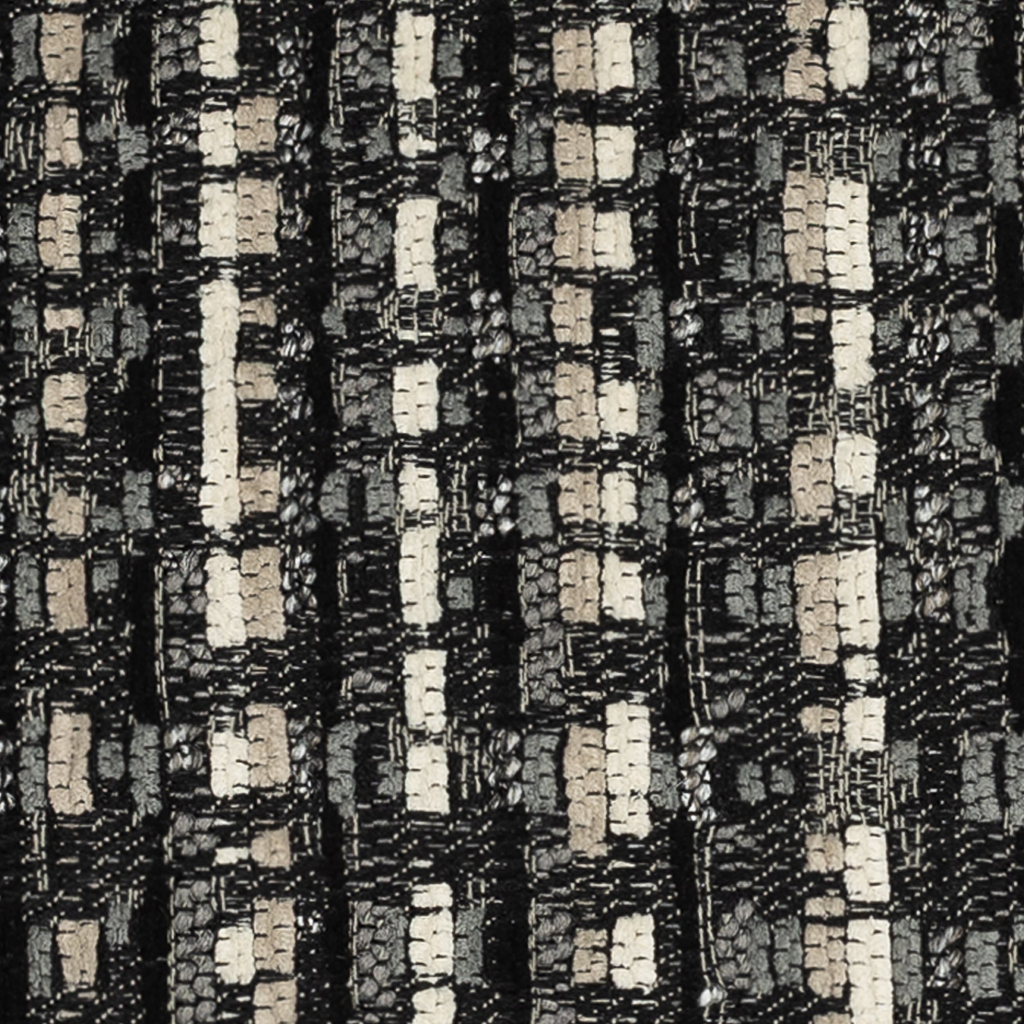 Swatch image of Black outdoor pillow with geometric diamond pattern, lumbar size for sleek outdoor styling