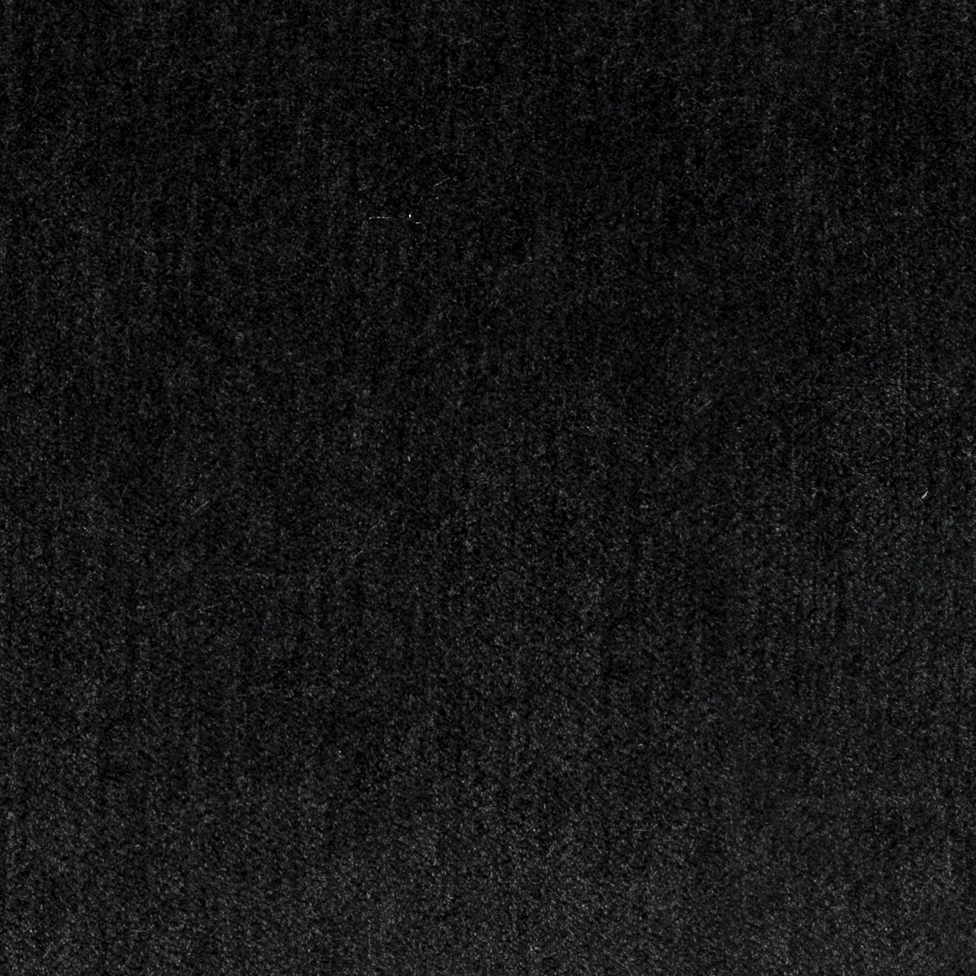 Swatch image of rich black velvet textured outdoor safe woven fabric