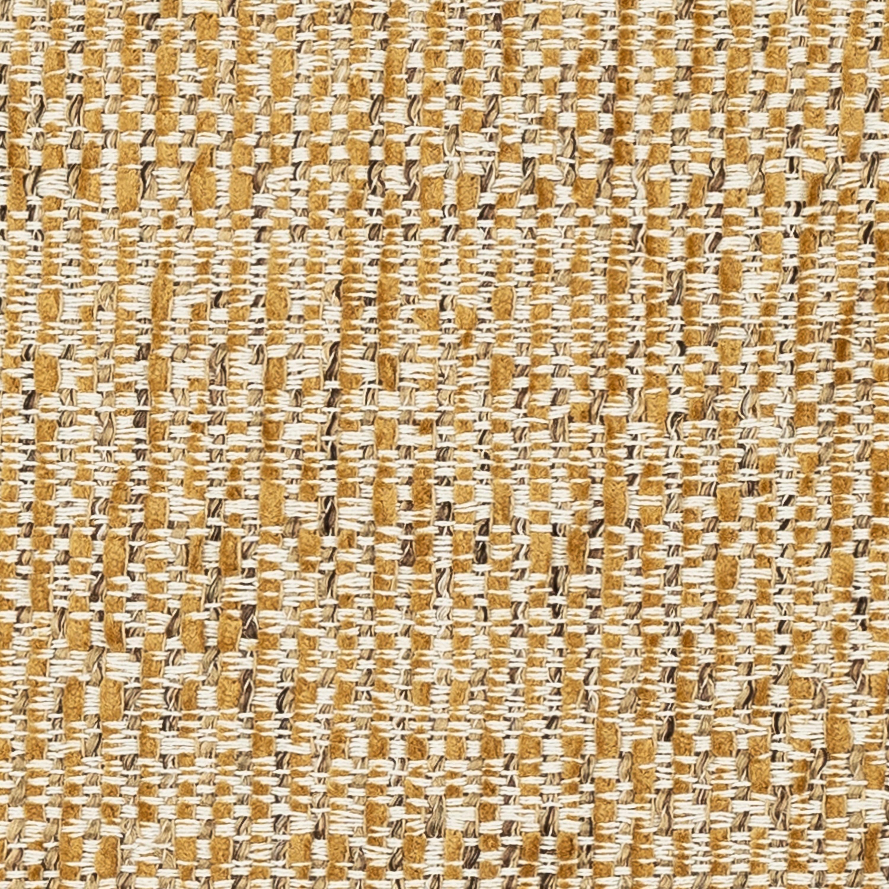 Swatch image of Warm golden-toned woven outdoor safe fabric with rich texture – Golden Hour by Elaine Smith