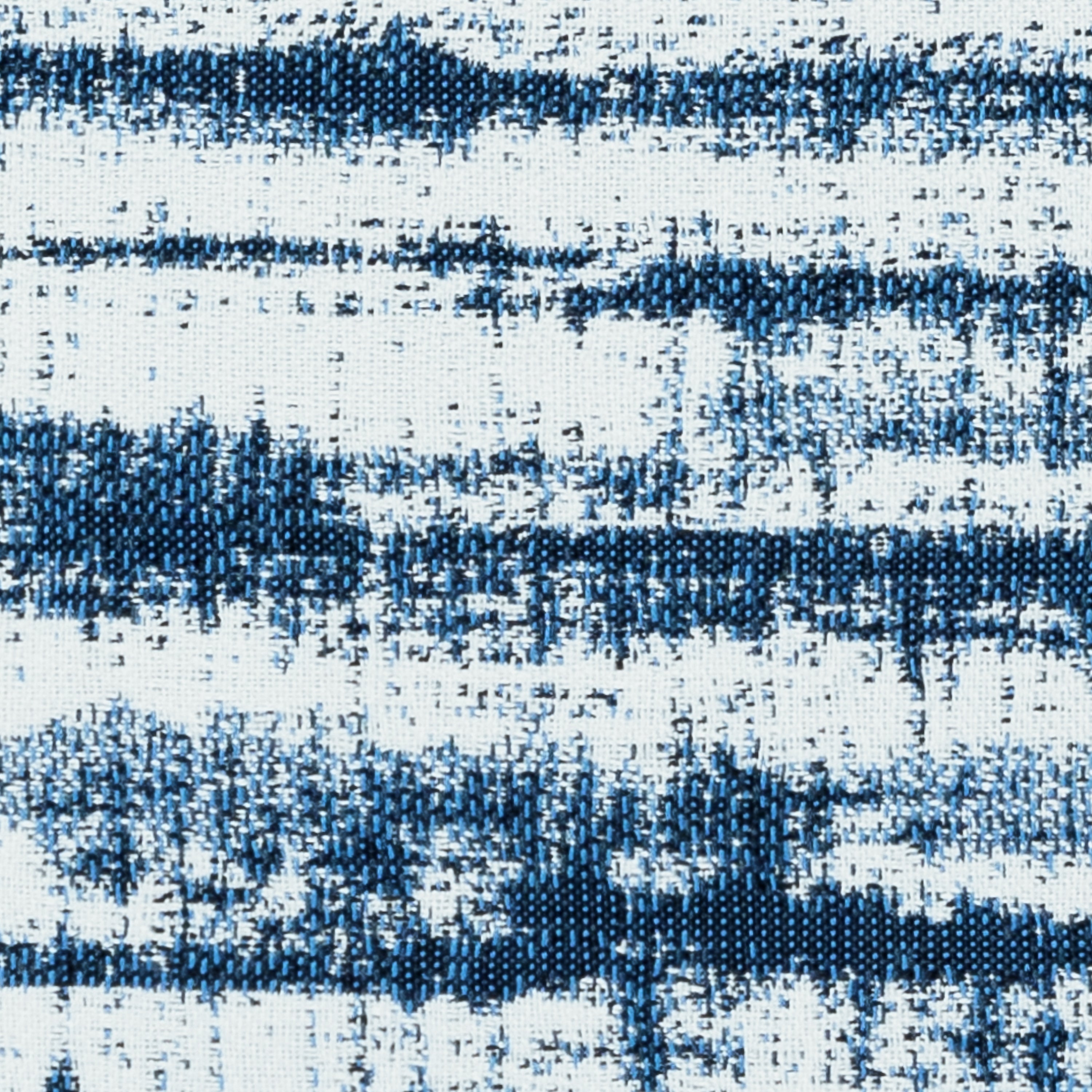 Swatch image of Indigo blue streaked linear pattern outdoor safe fabric – Linear Indigo by Elaine Smith
