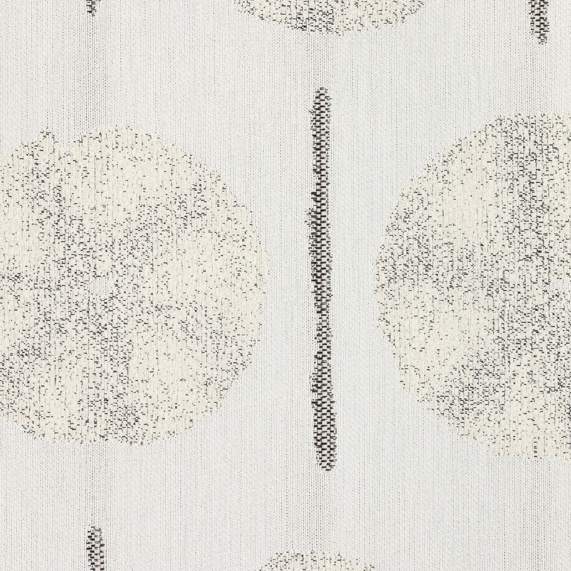 Detail image of Neutral-toned artistic circle pattern in durable outdoor safe fabric – Solstice Sand by Elaine Smith