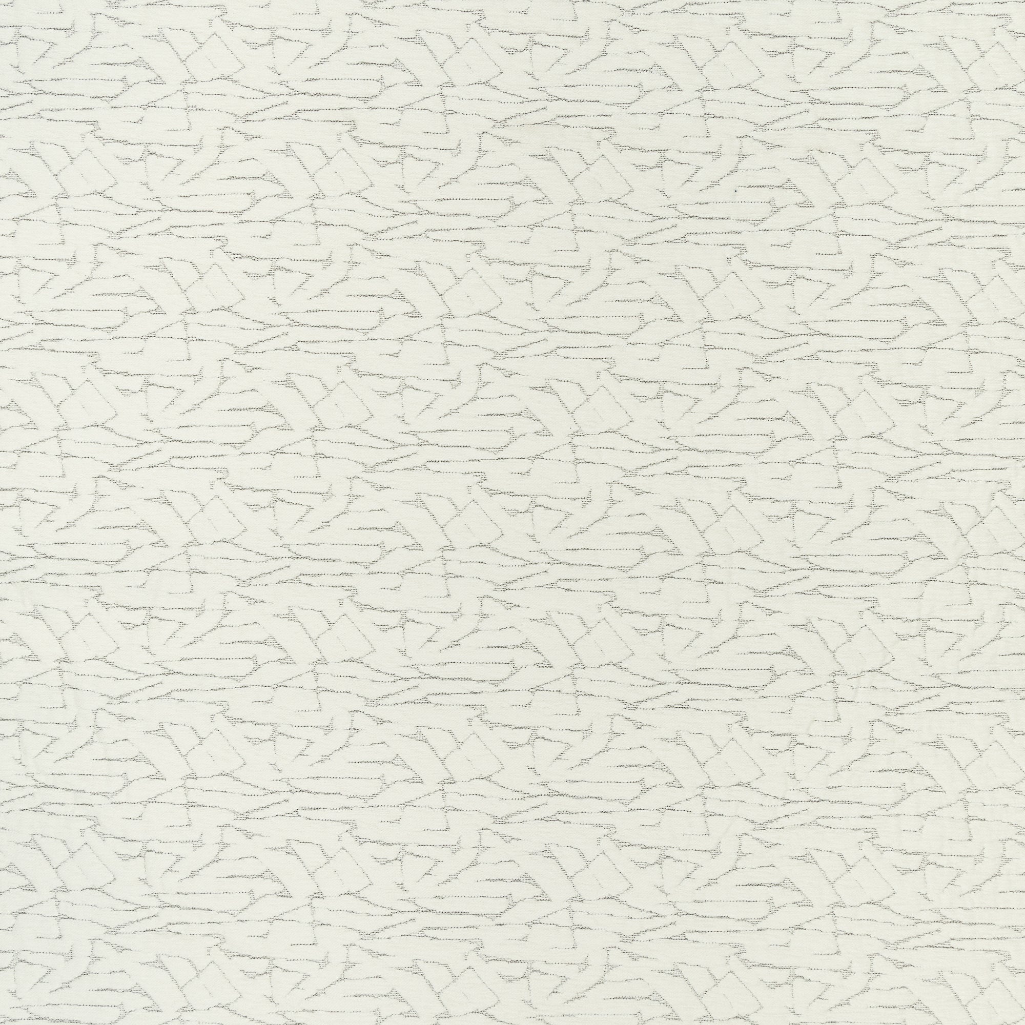 Ivory chenille outdoor-safe woven fabric with delicate broken line design-full fabric repeat image
