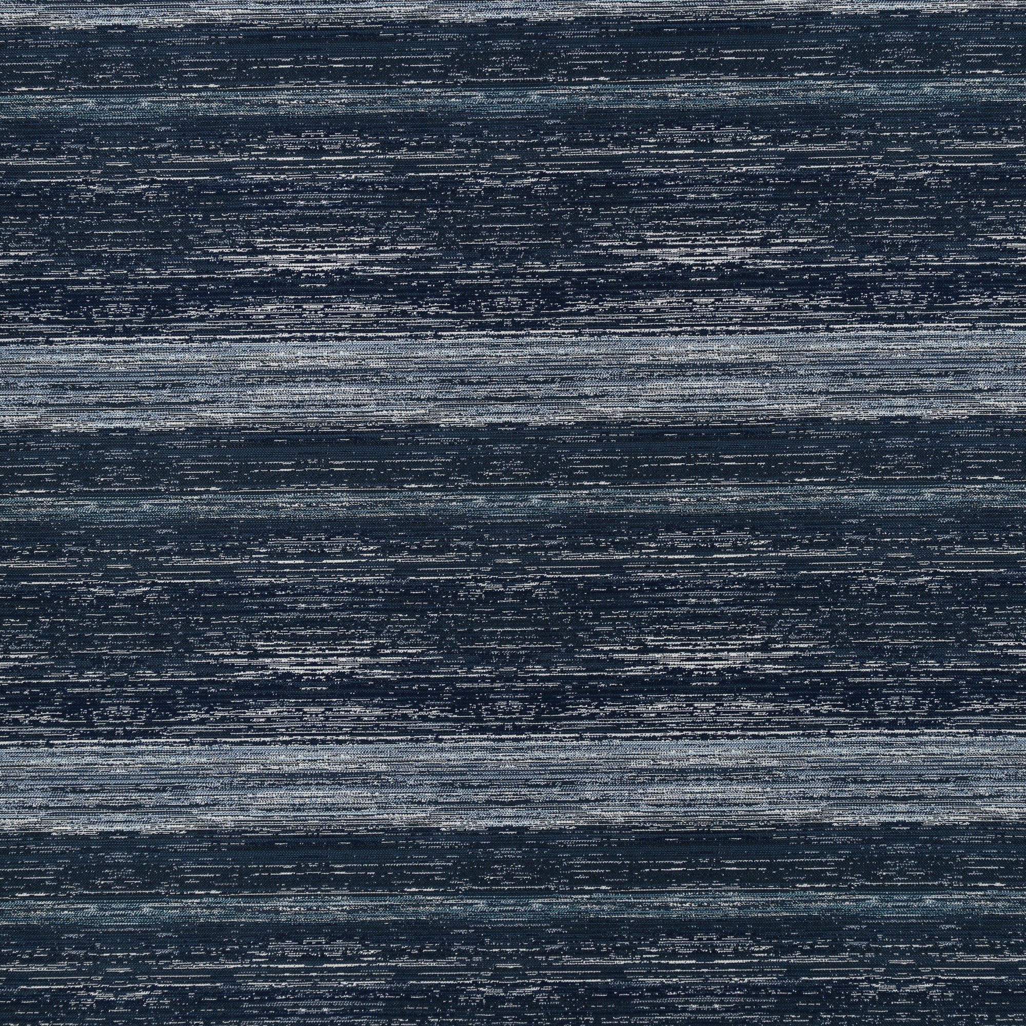 Indigo outdoor safe woven textile with streaked texture effect-full fabric repeat image