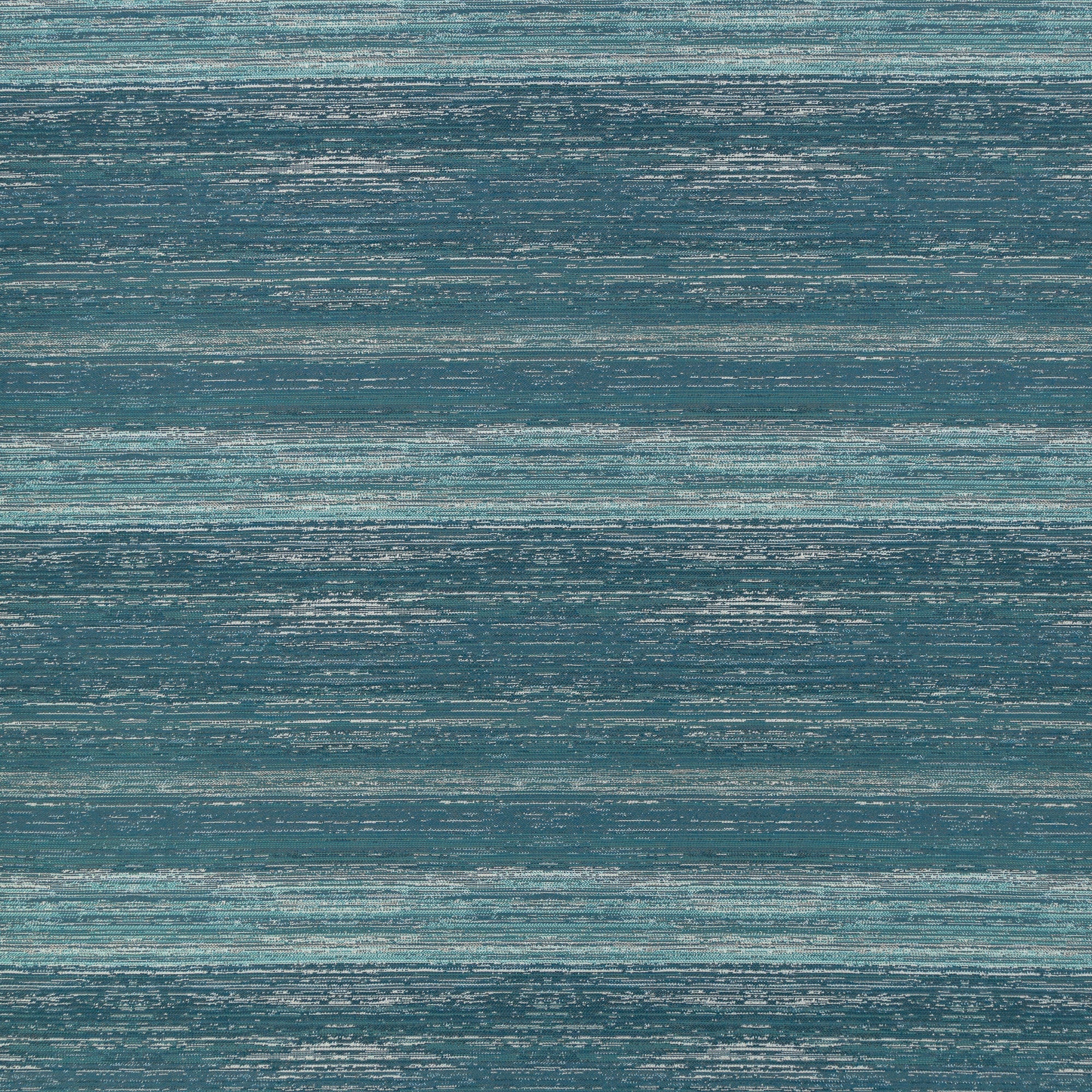 Lagoon-toned outdoor-safe fabric with textured vertical streaks-full fabric repeat image