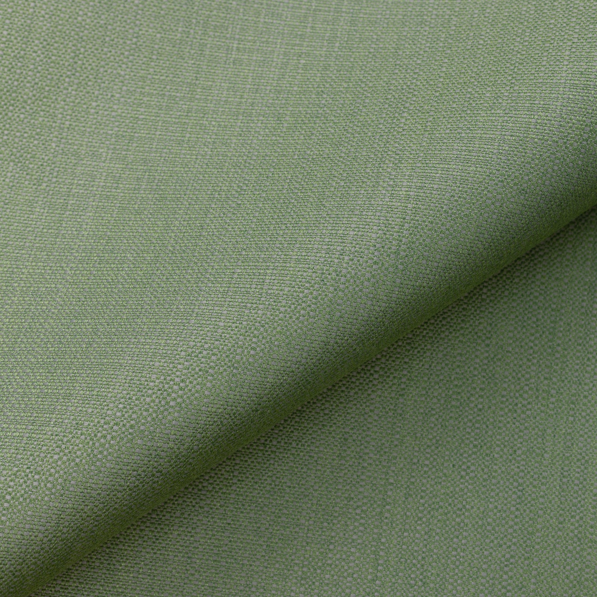 Close shot texture image of Earthy green woven outdoor safe performance fabric - Woven Meadow by Elaine Smith