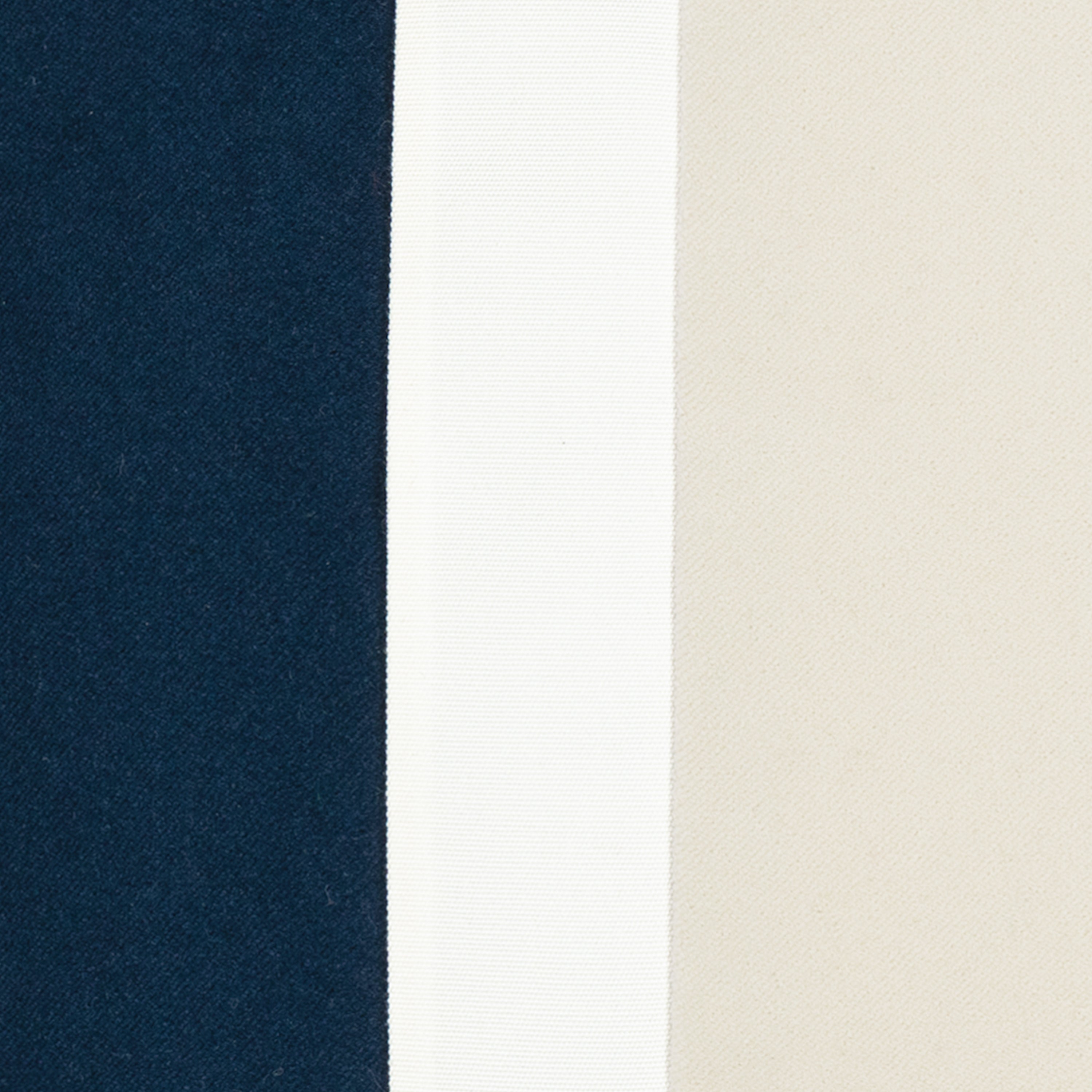 Detail image of Navy striped pillow square size for seasonal indoor and outdoor decor