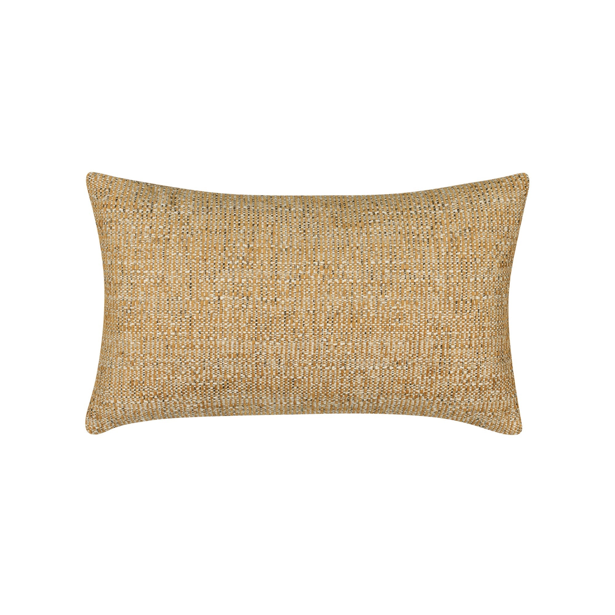 Back image of Gold motif pillow lumbar size for festive indoor and outdoor decor