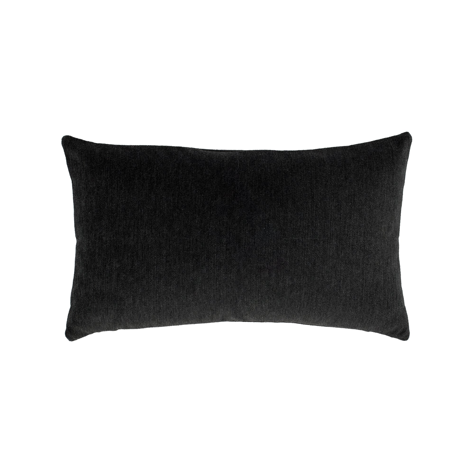 Back image of Ivory stitched tree motif on textured ivory ground pillow square size for seasonal indoor and outdoor decor